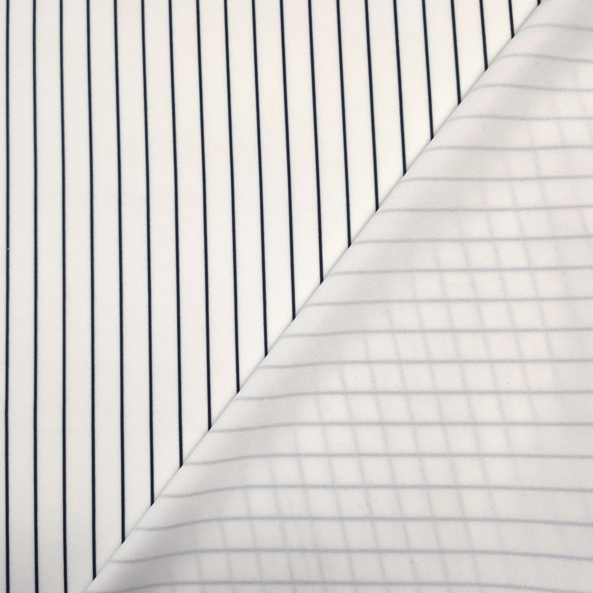Scuba White Black Stripes