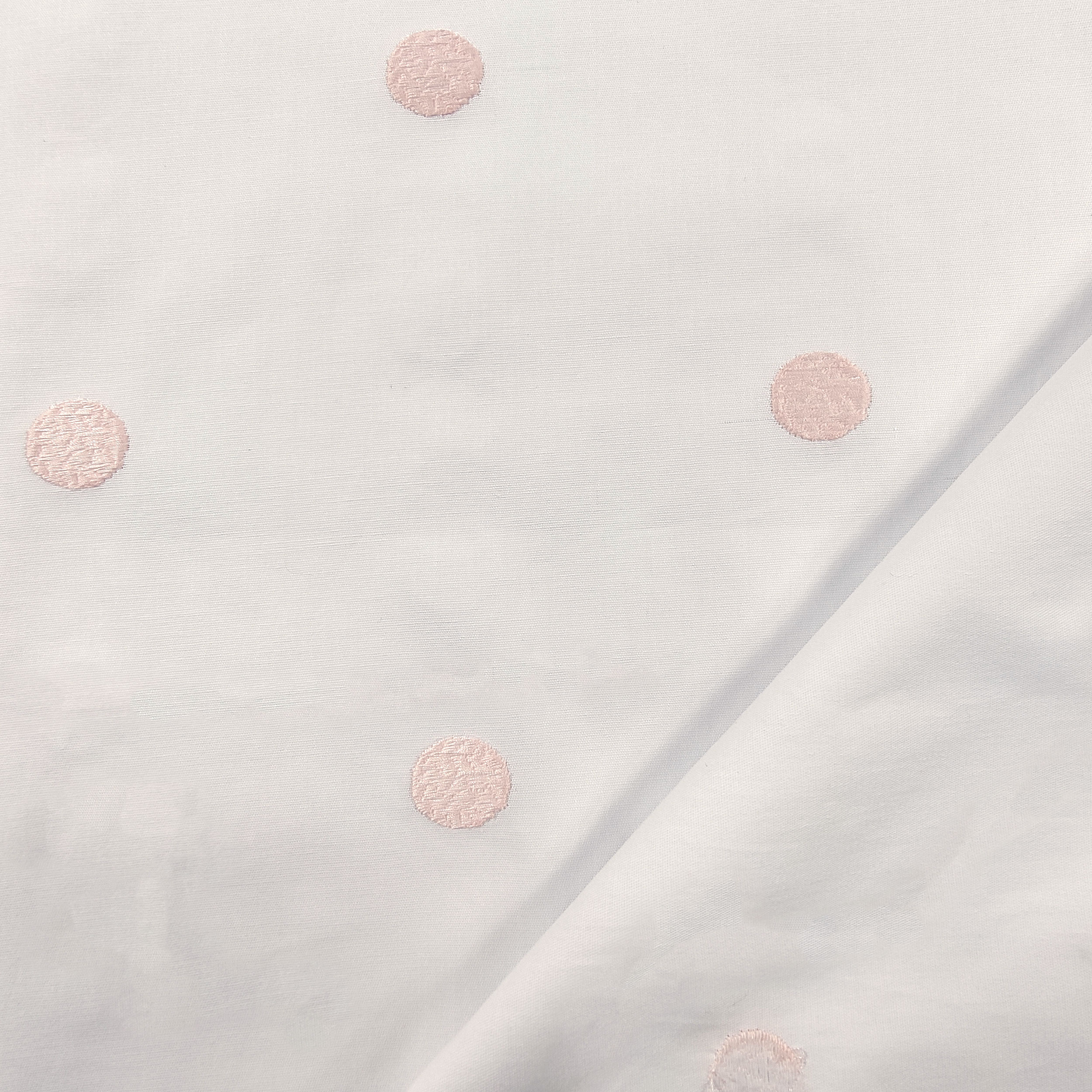 Stretch Cotton Polka Dot Embroidery