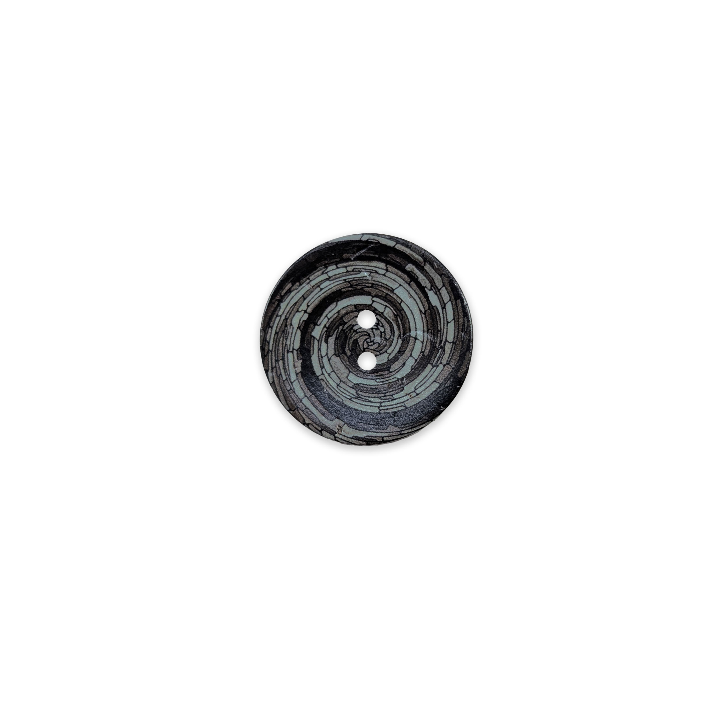 Spiral Button Grey 2 Holes Image
