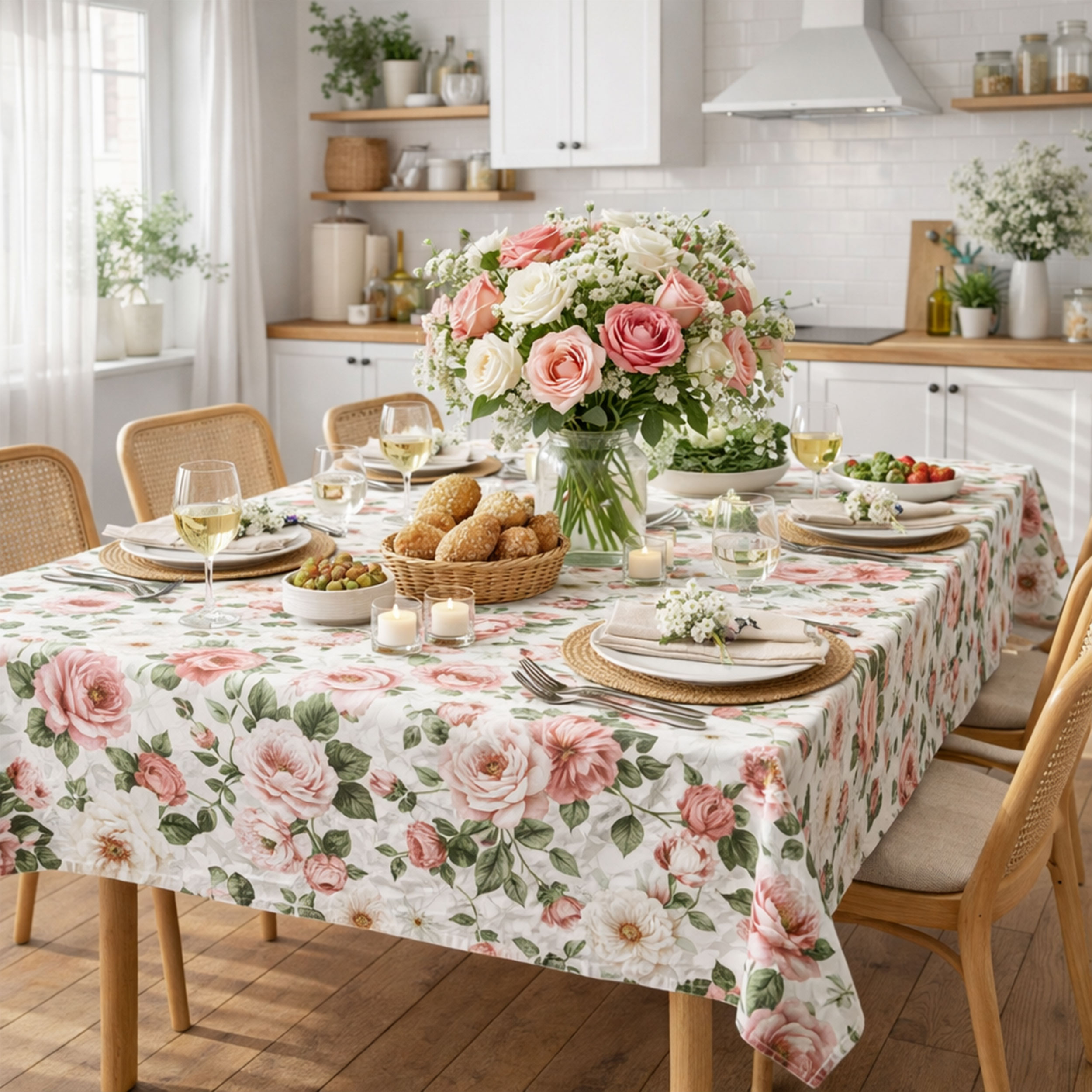 Panama Peonies Antique Pink H 280 cm Image