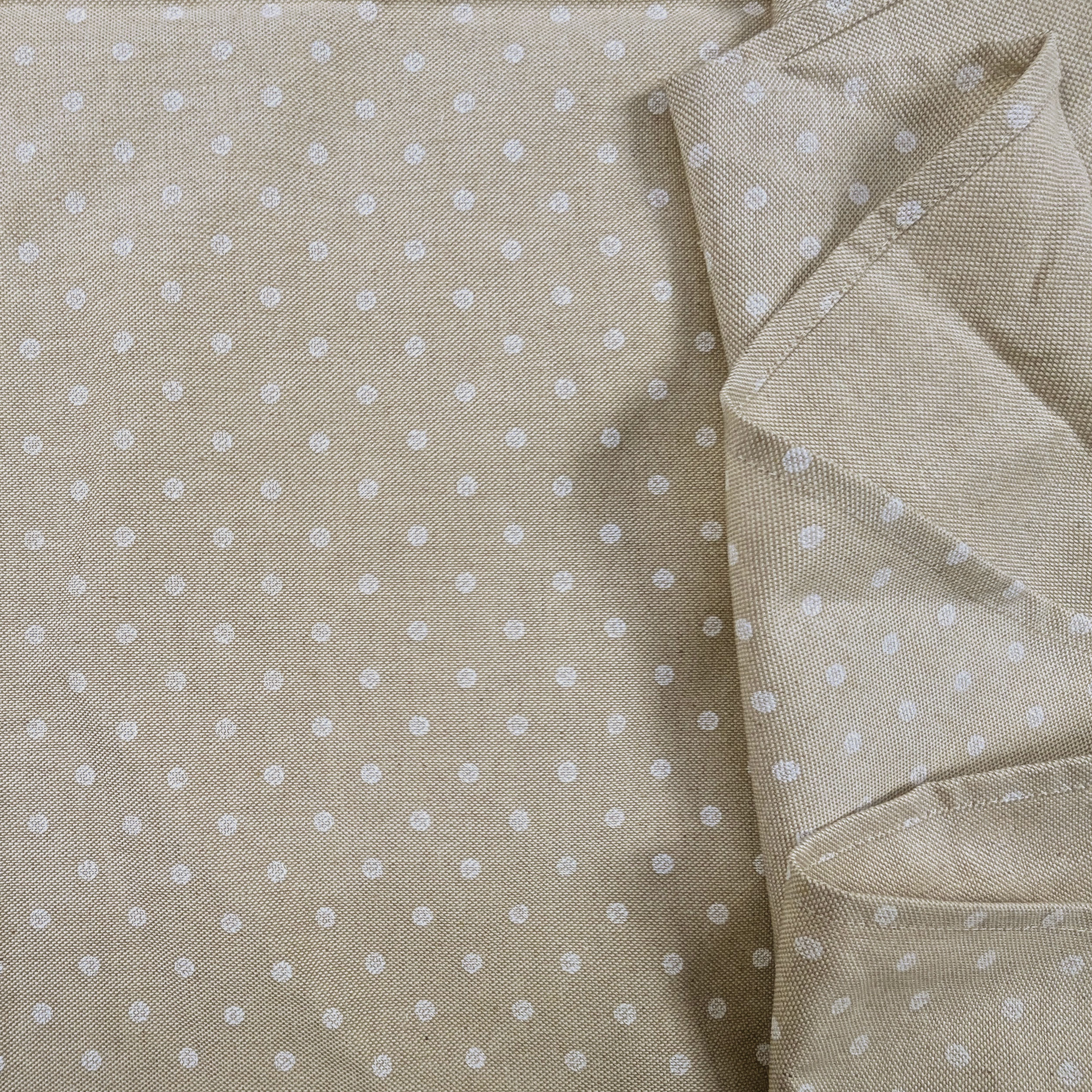 White Polka Dot Tablecloth Image