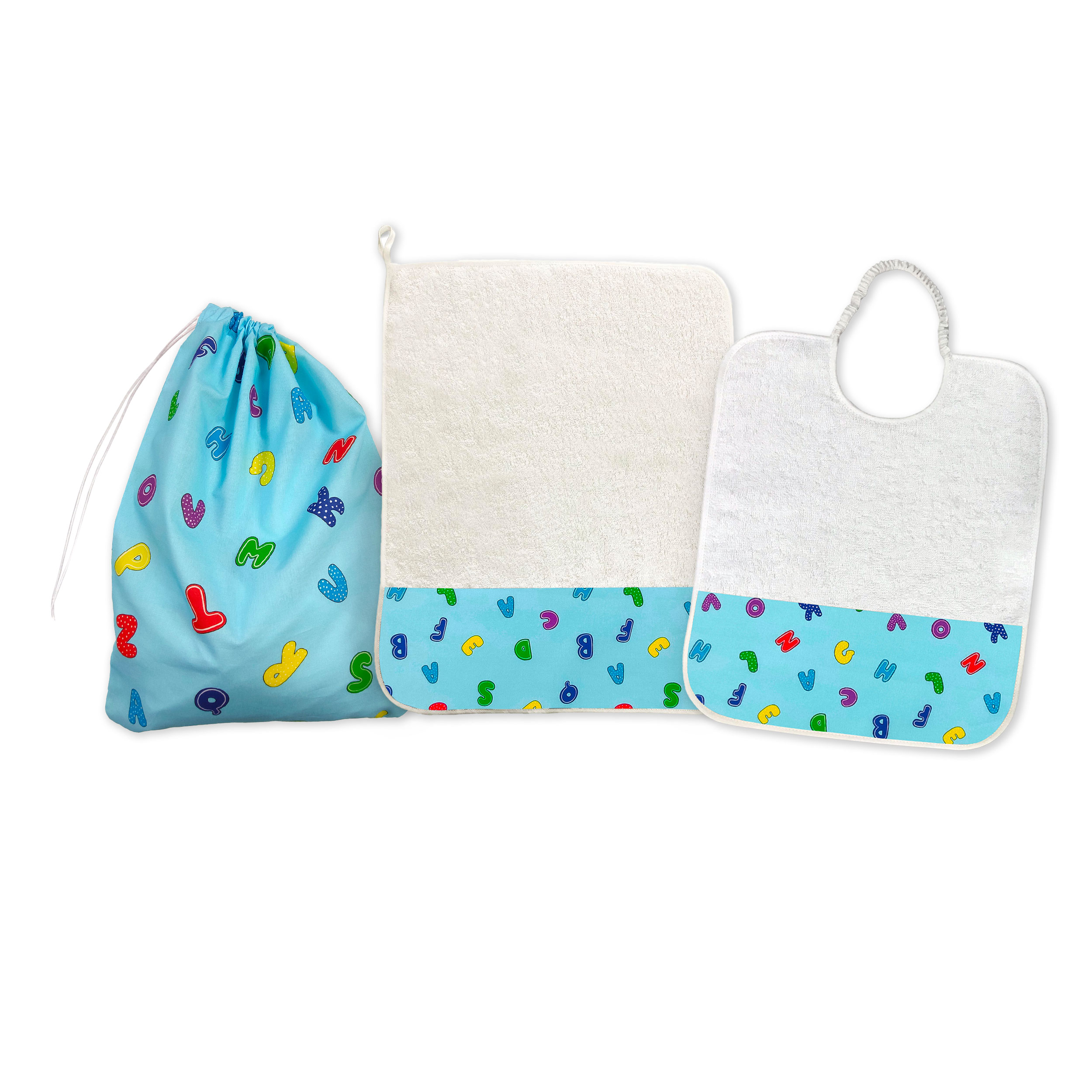 Nursery Kit Mini Alphabet Hintergrund Hellblau