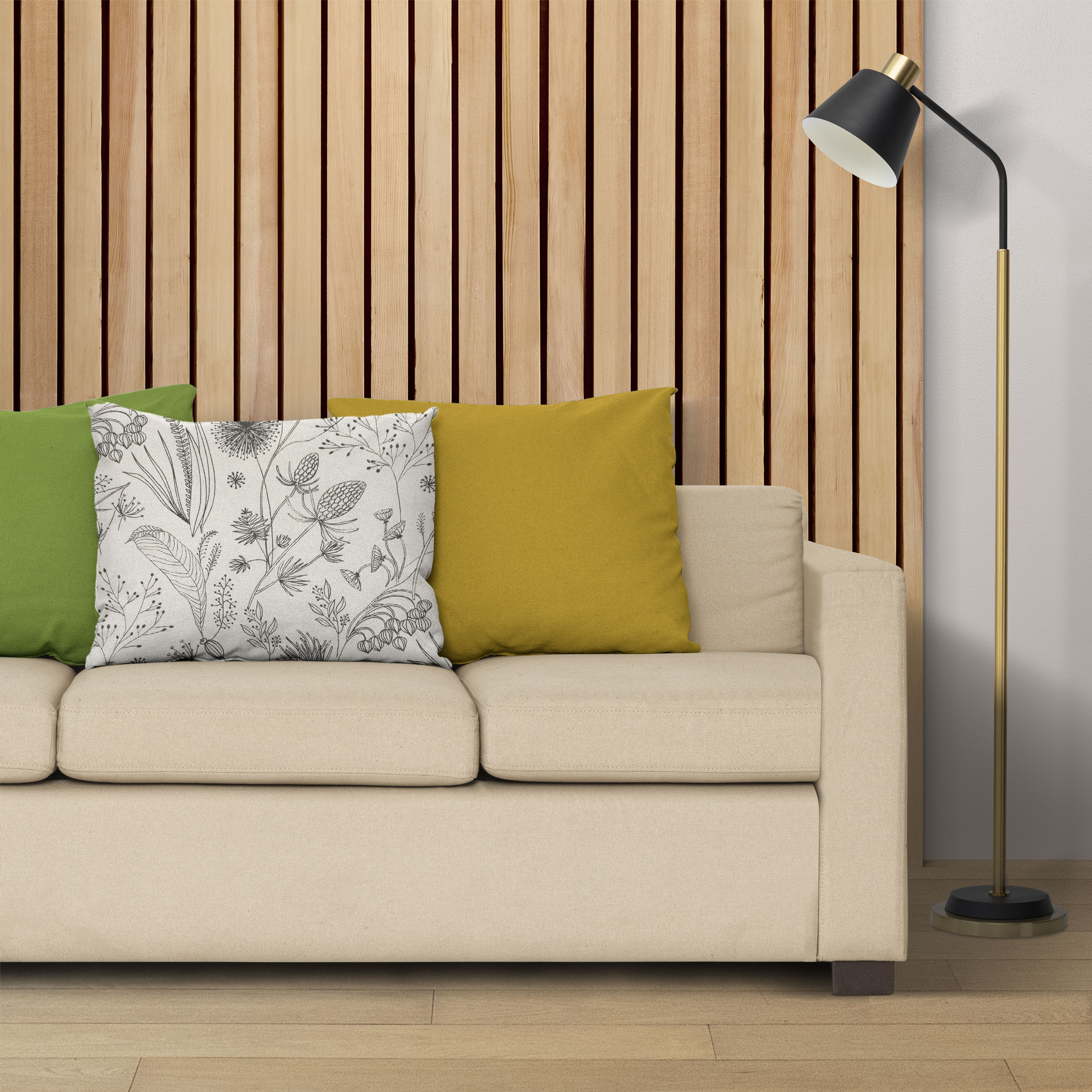 Gemischte Baumwolle Soffioni Creme Hintergrund