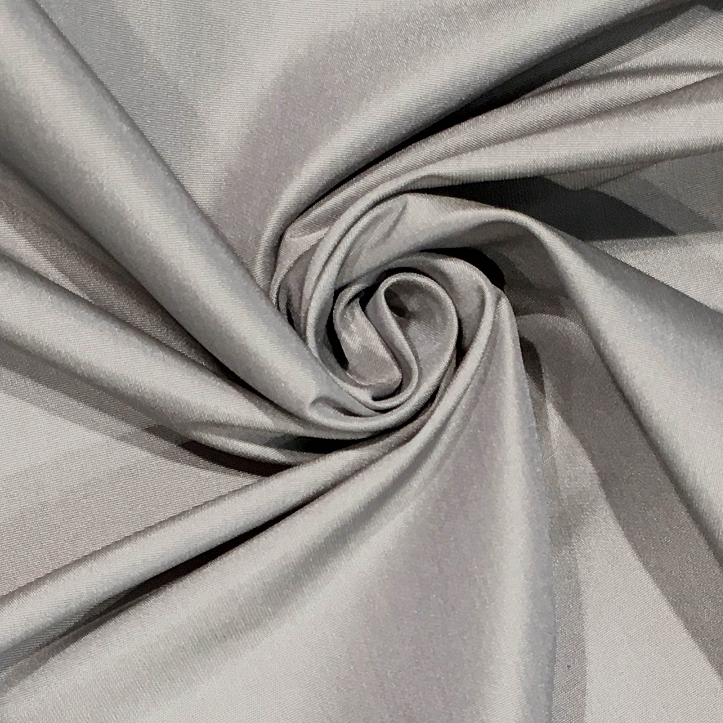 Découpe Taffetas lisse gris clair 50x190 cm Image