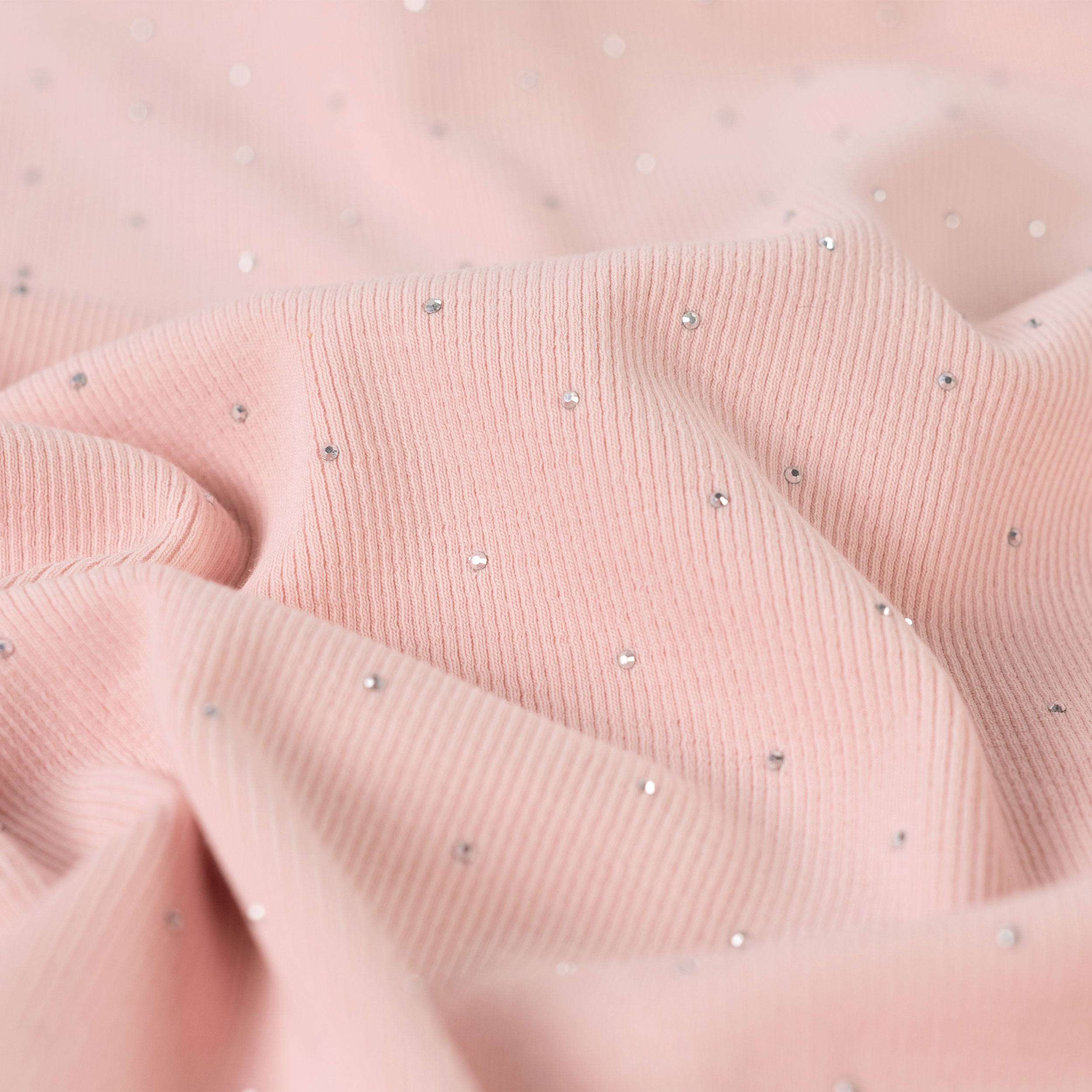 Jersey Cotton Ribbed Jersey Pink Image
