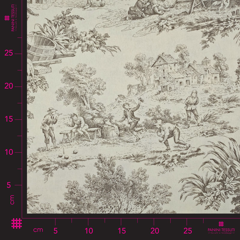 Tissu Panama French Countryside Marron Image