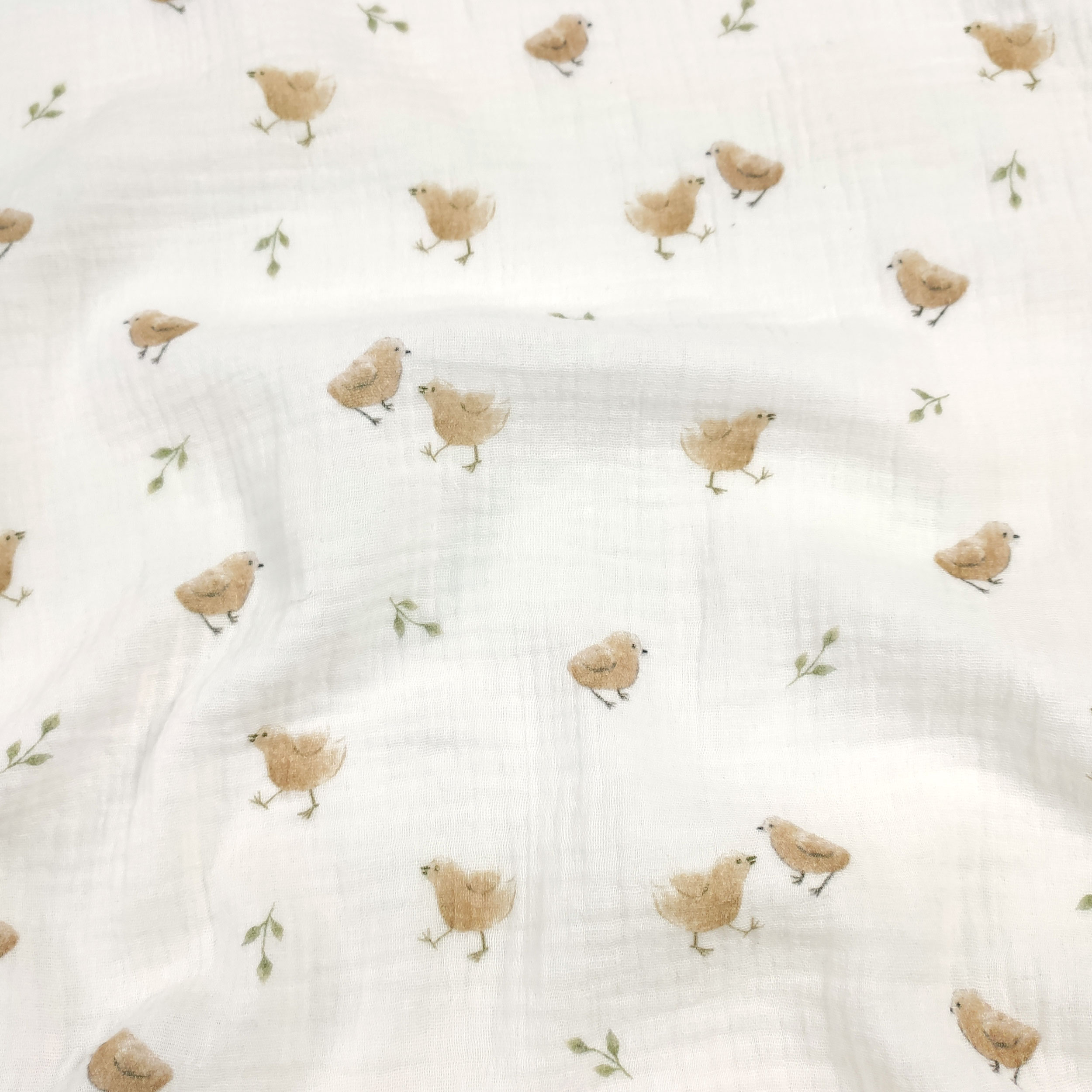 Cotton Muslin Birds Image