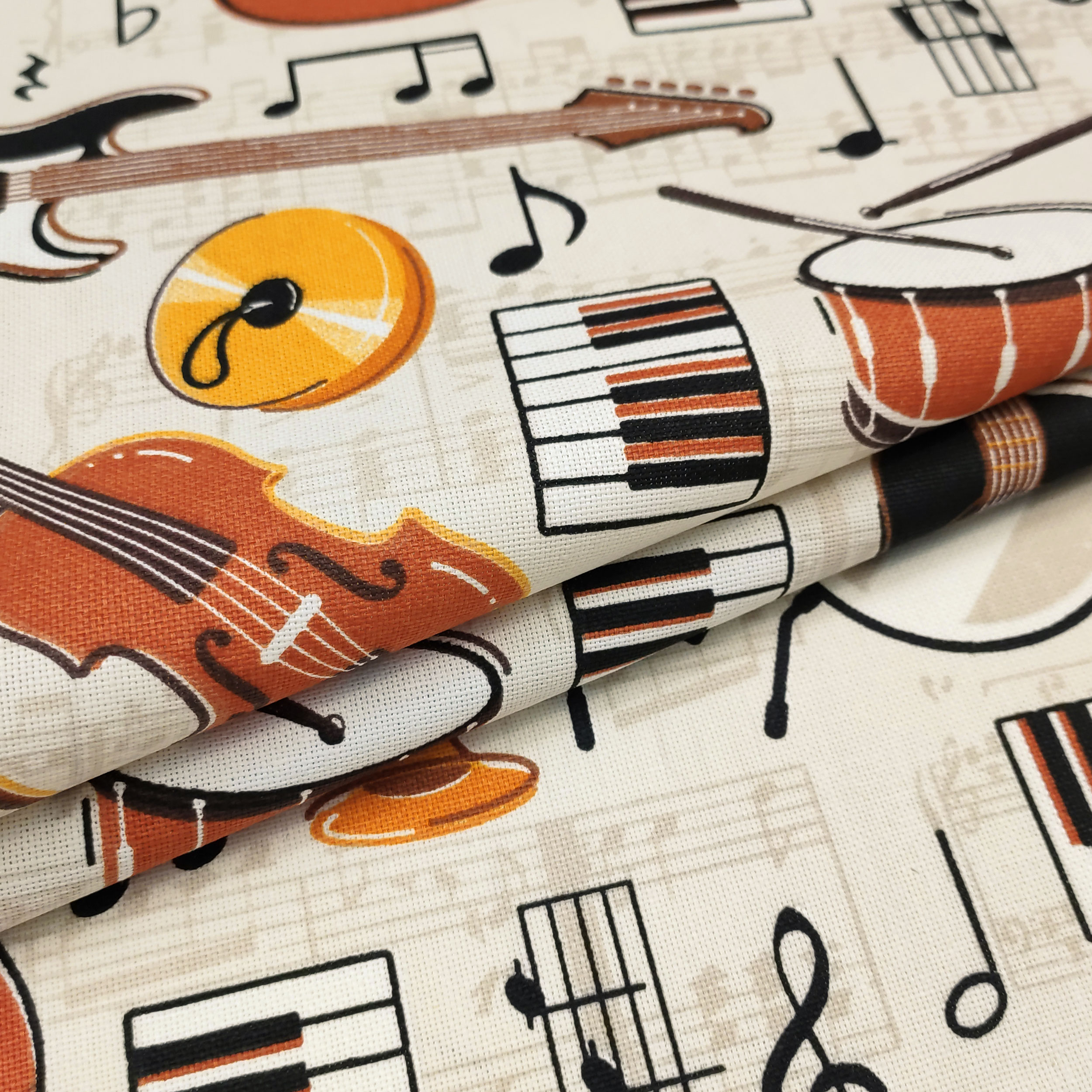 Instruments de musique en tissu de Panama Image