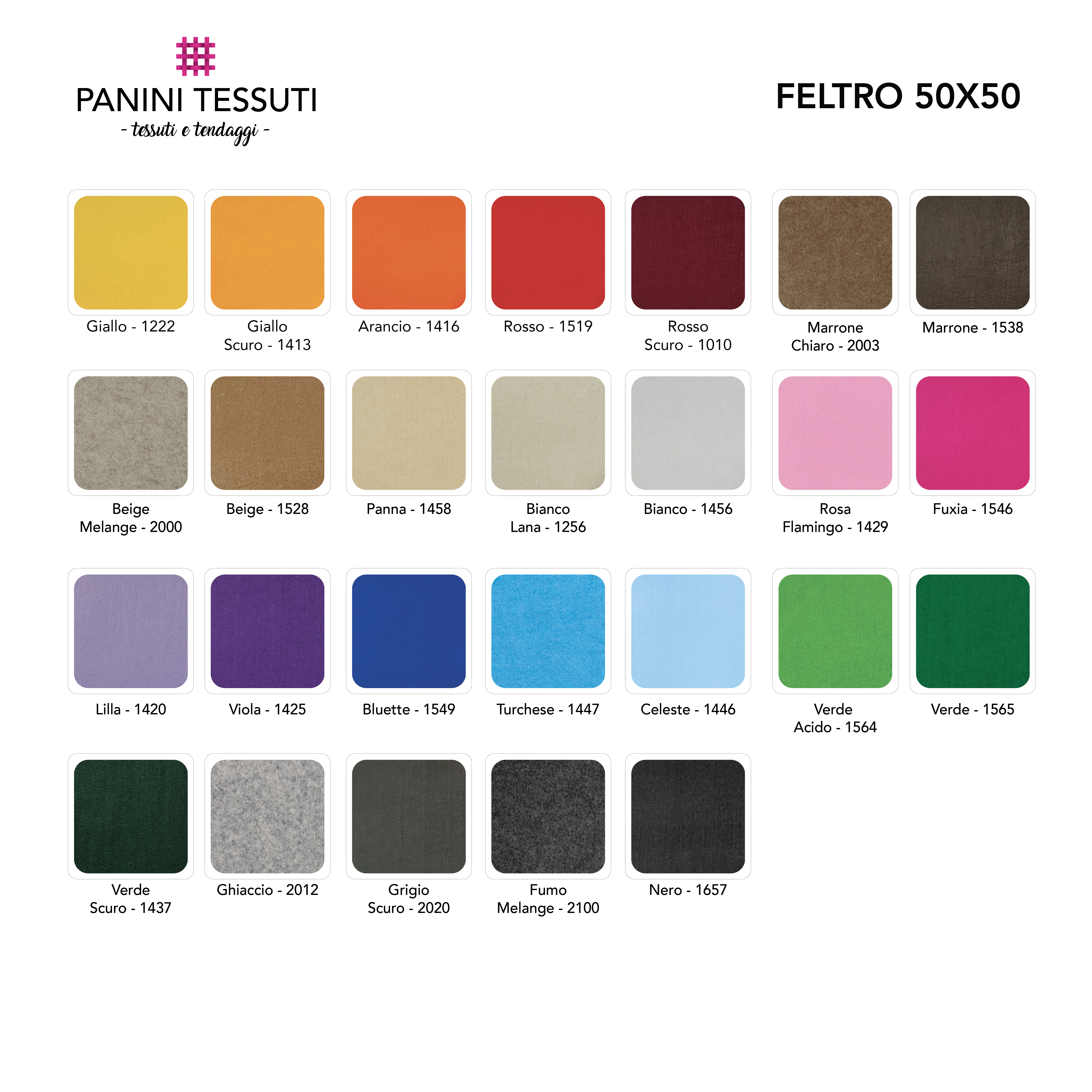 Felt in Sheets 50 x 50 cm Image