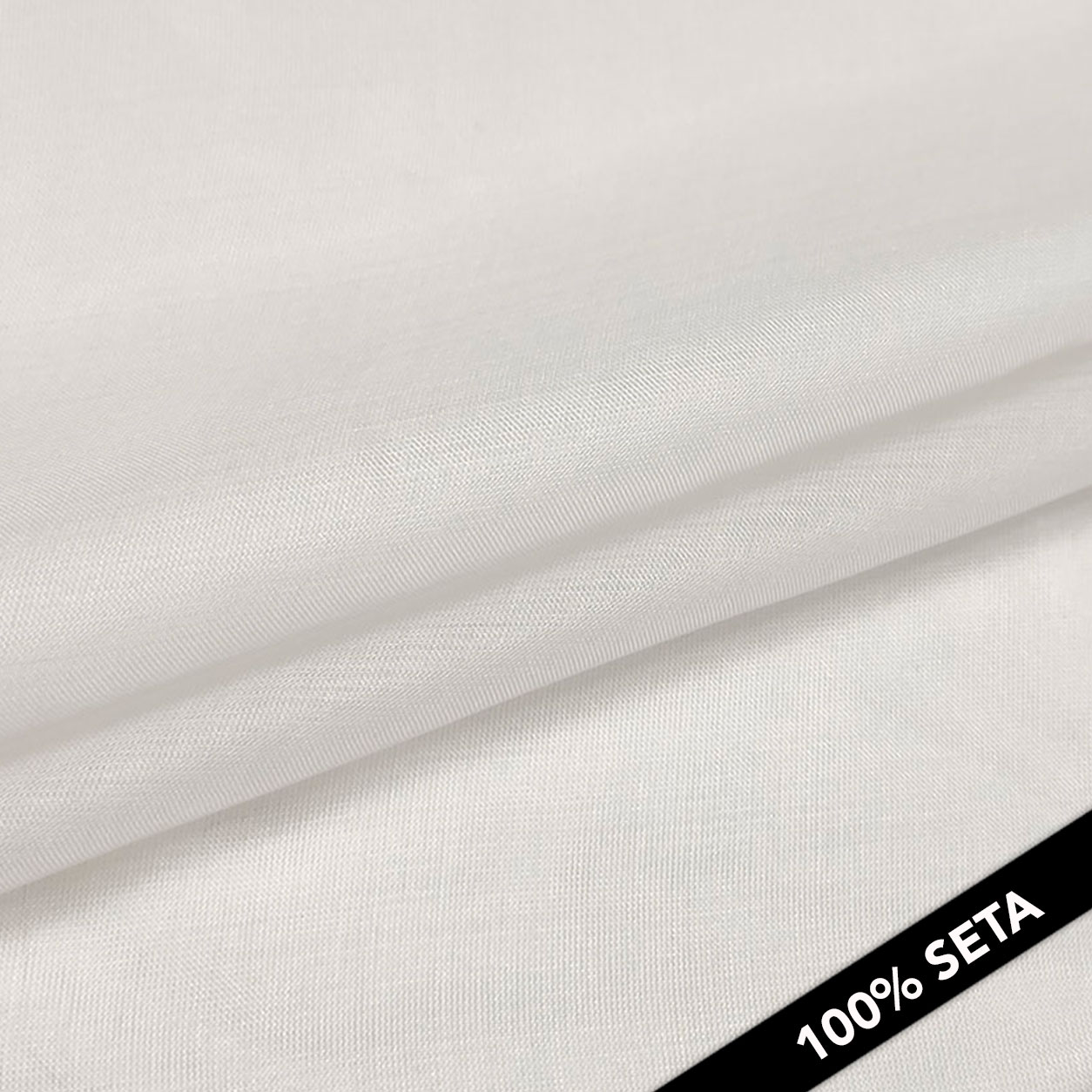 Chiffon de soie pure Ivoire