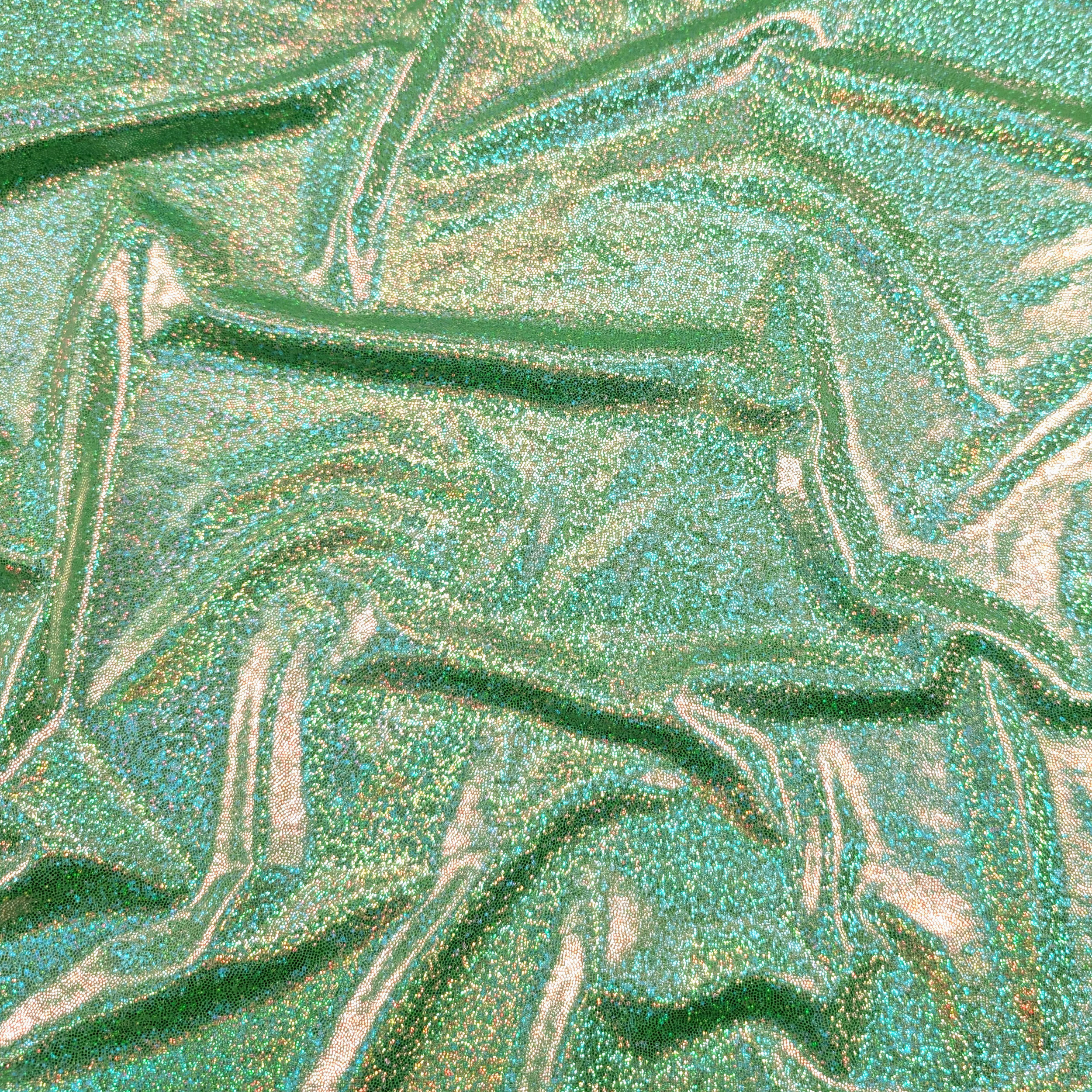 Green Glitter Lurex Lycra Image