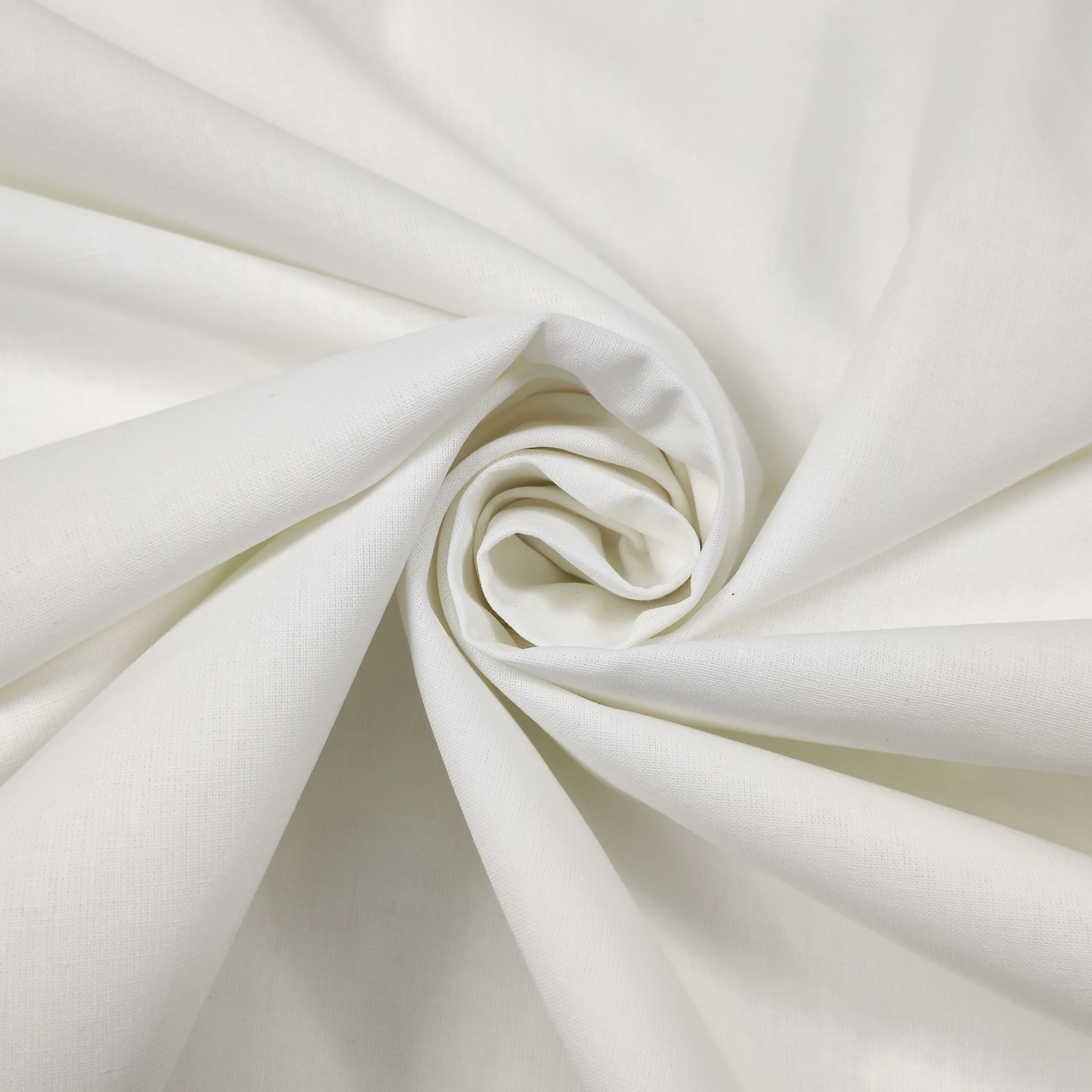 Tela de algodón para muebles blancos