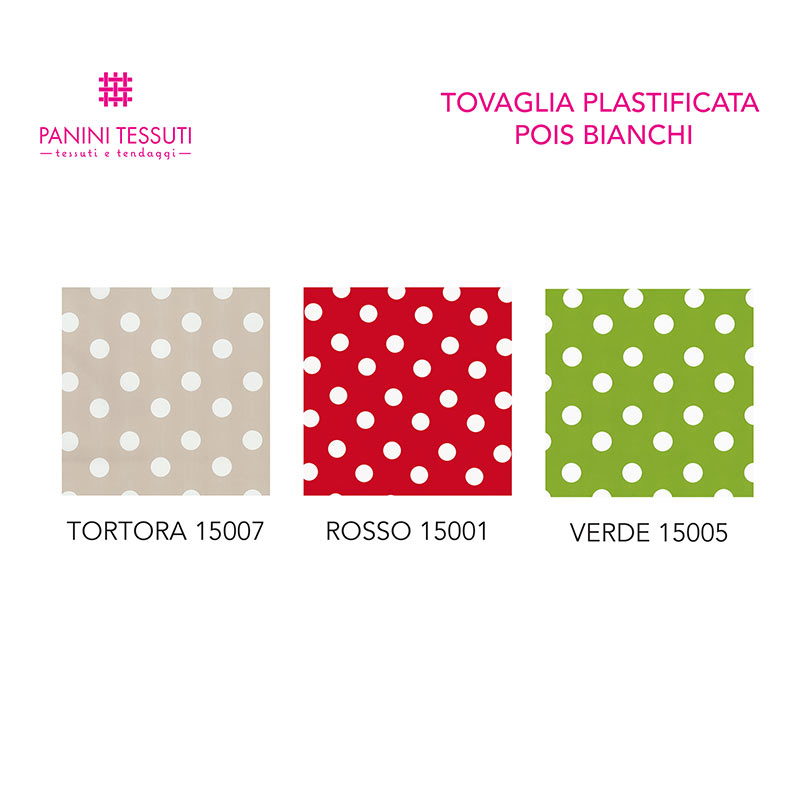  Nappe en plastique à pois blancs Image
