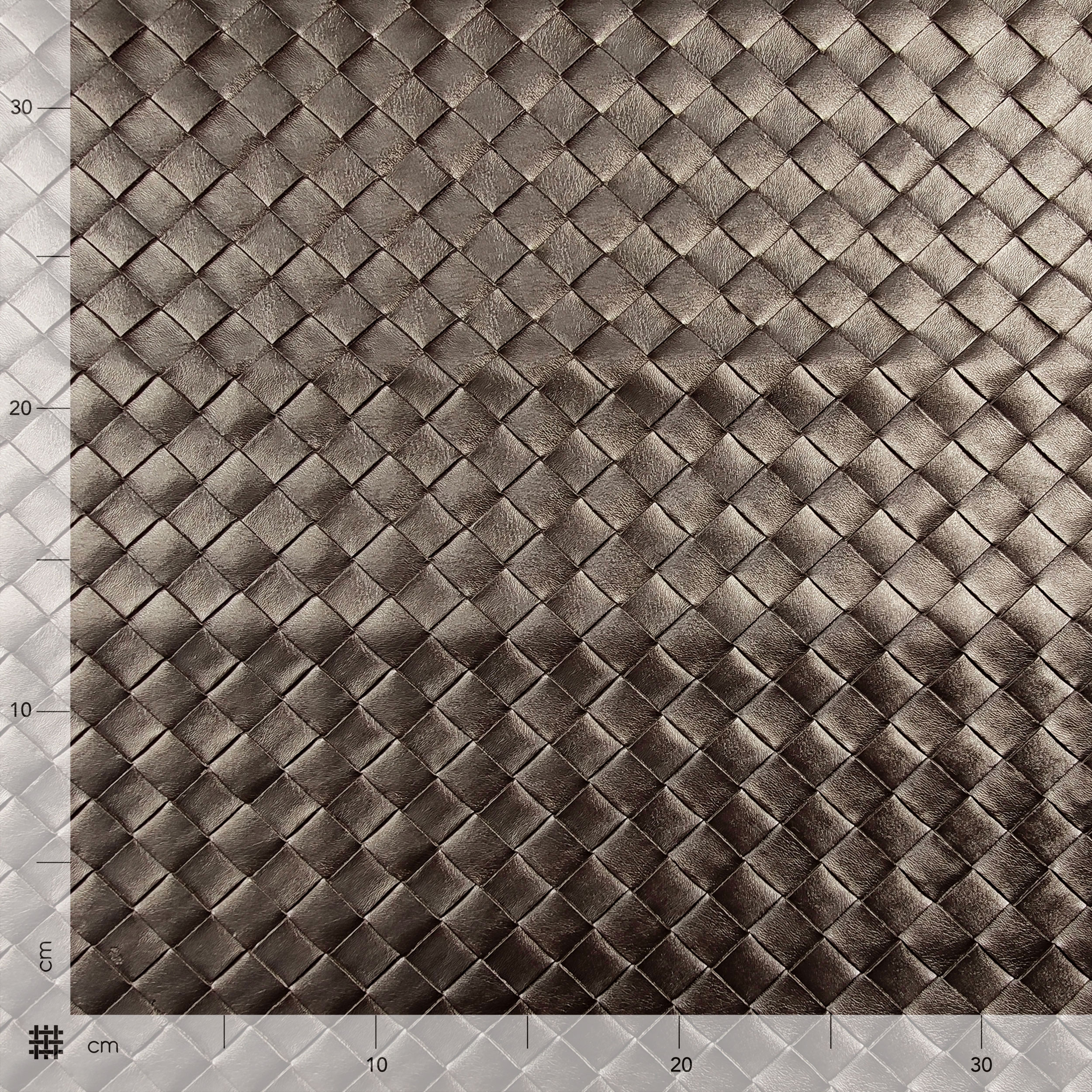 Basket Weave Upholstery Faux Leather Image