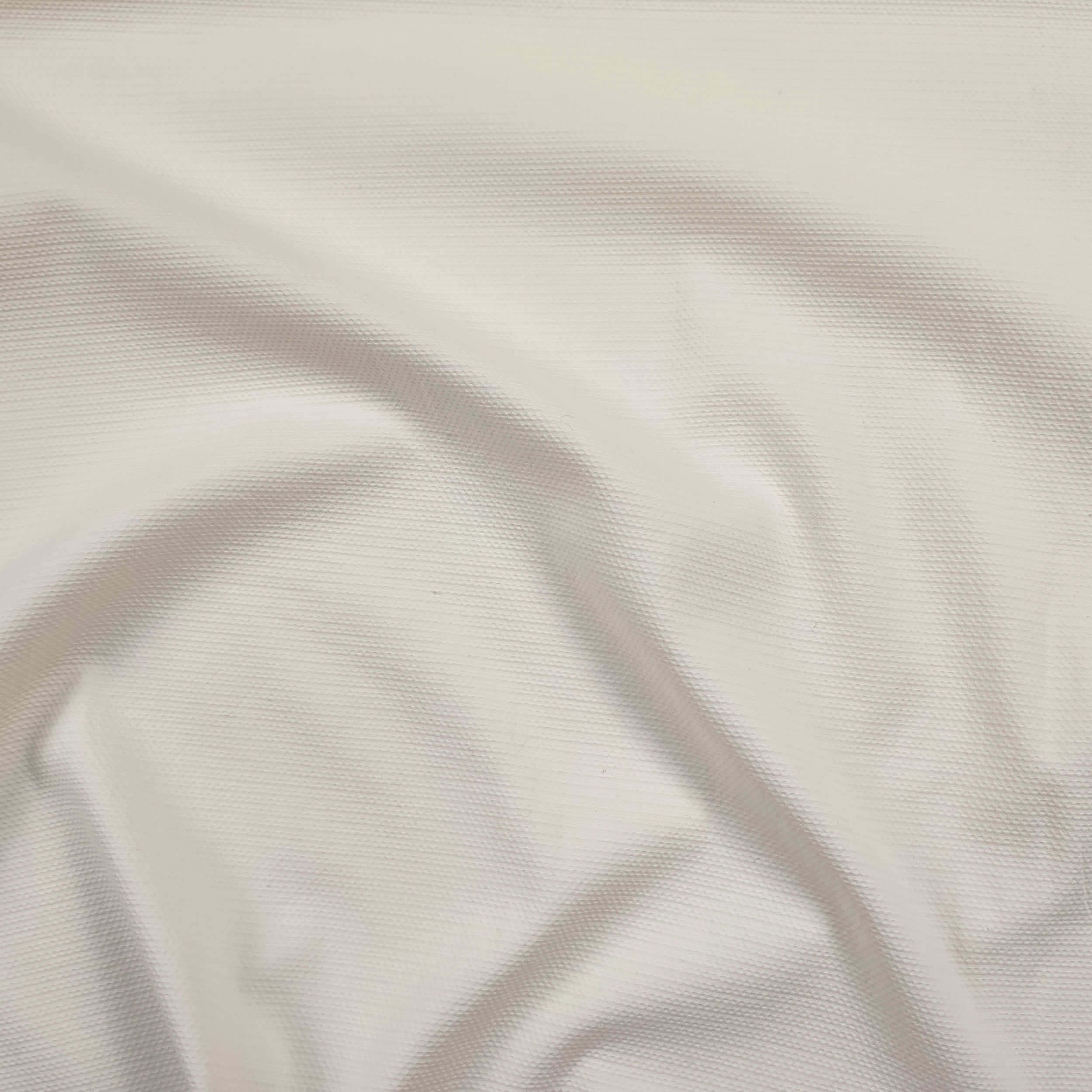 Milk White Stretch Cotton Piquet Image