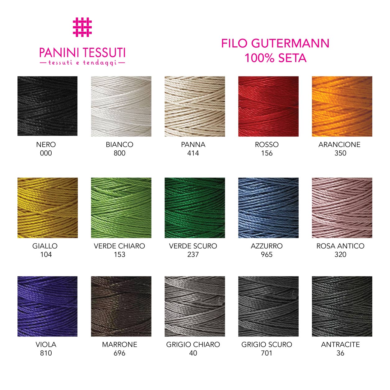 Hilo Gutermann 100% seda