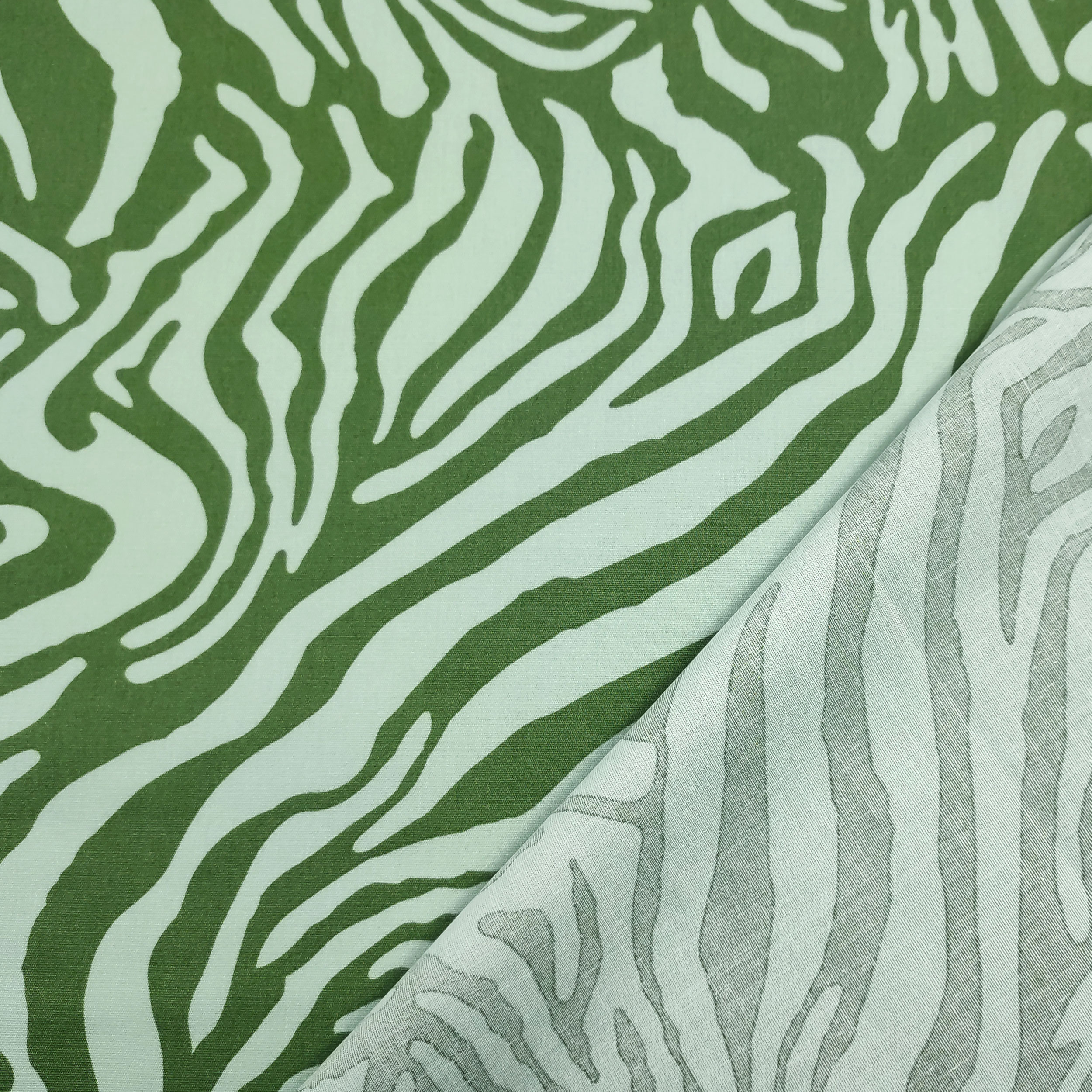 Fantasía abstracta Algodón Verde