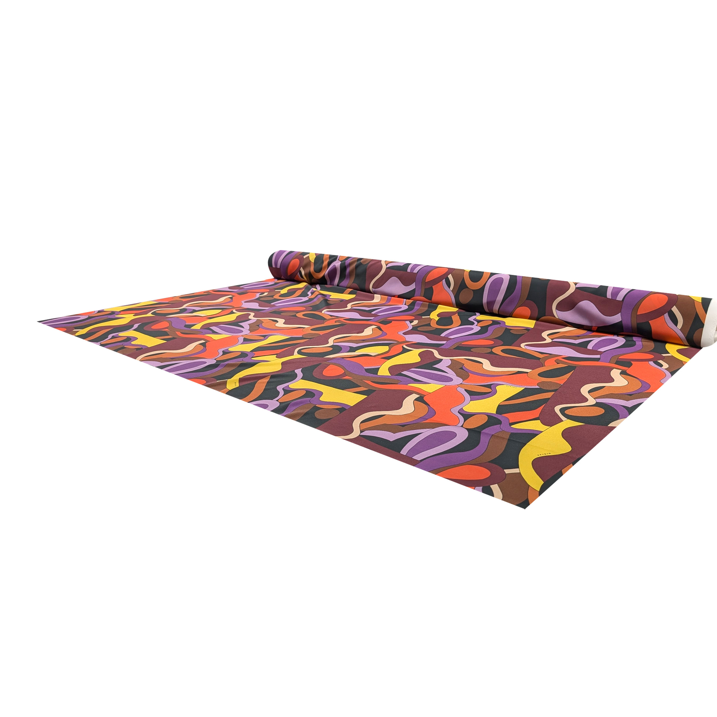 Yellow and Purple Fashion Crêpe Image