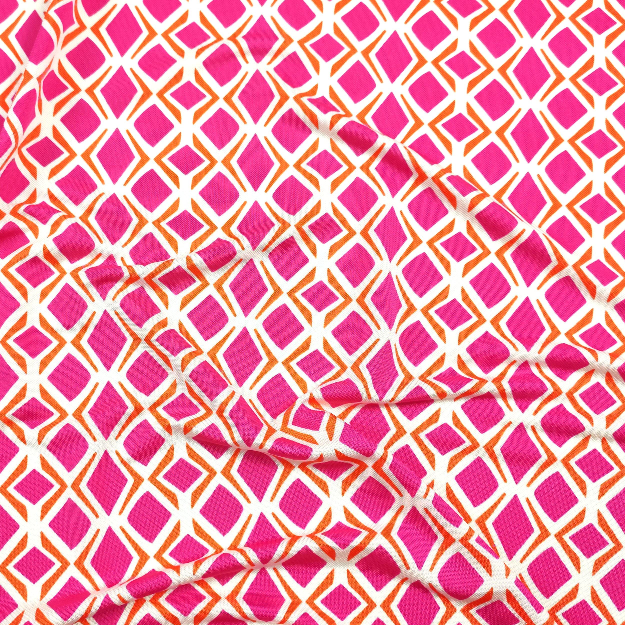 Viscose Silk jersey Fuxia Rhinestones