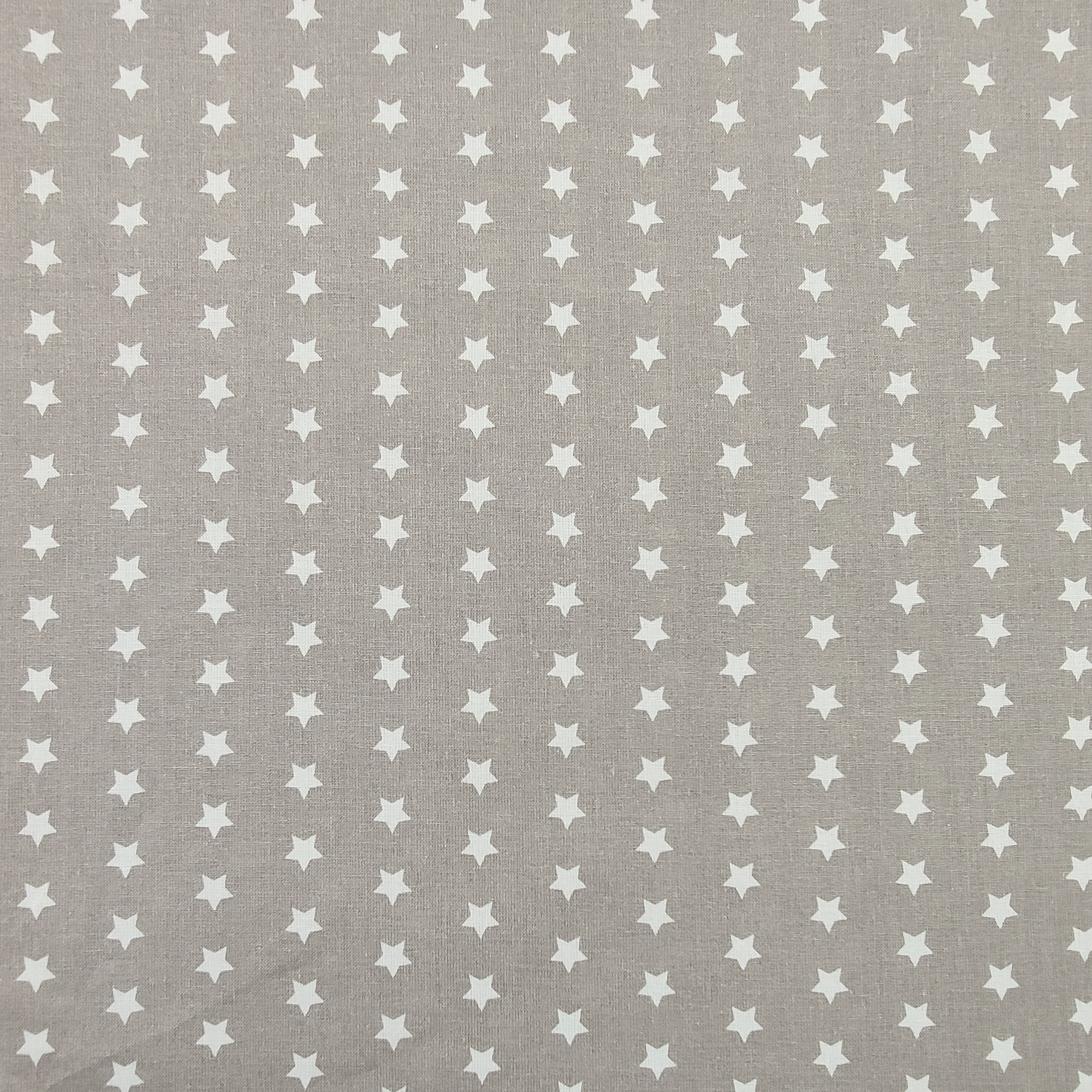 Tela de algodón Estrellas blancas Fondo de color 4