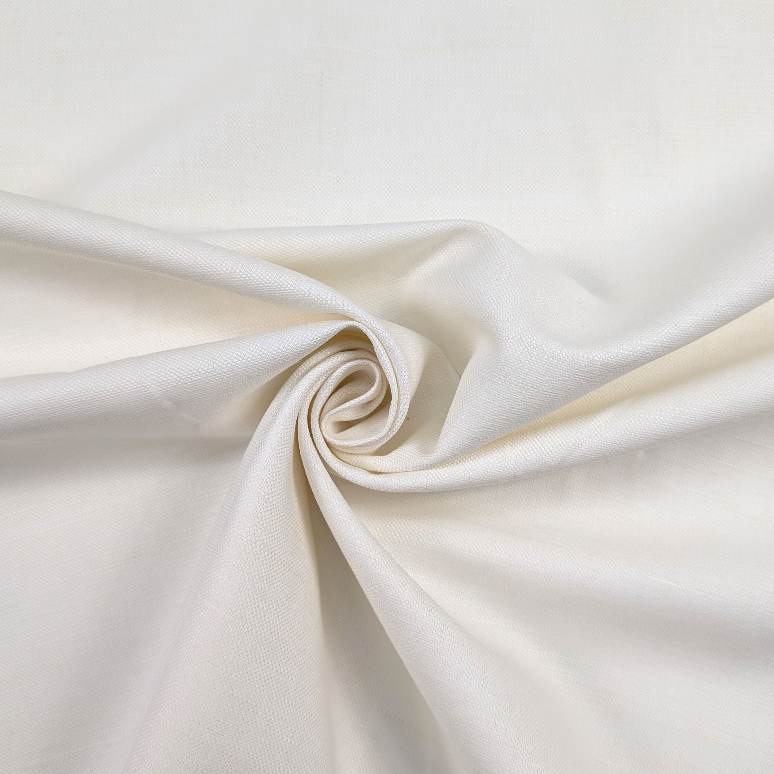 Pure Linen Fabric White Italy Image