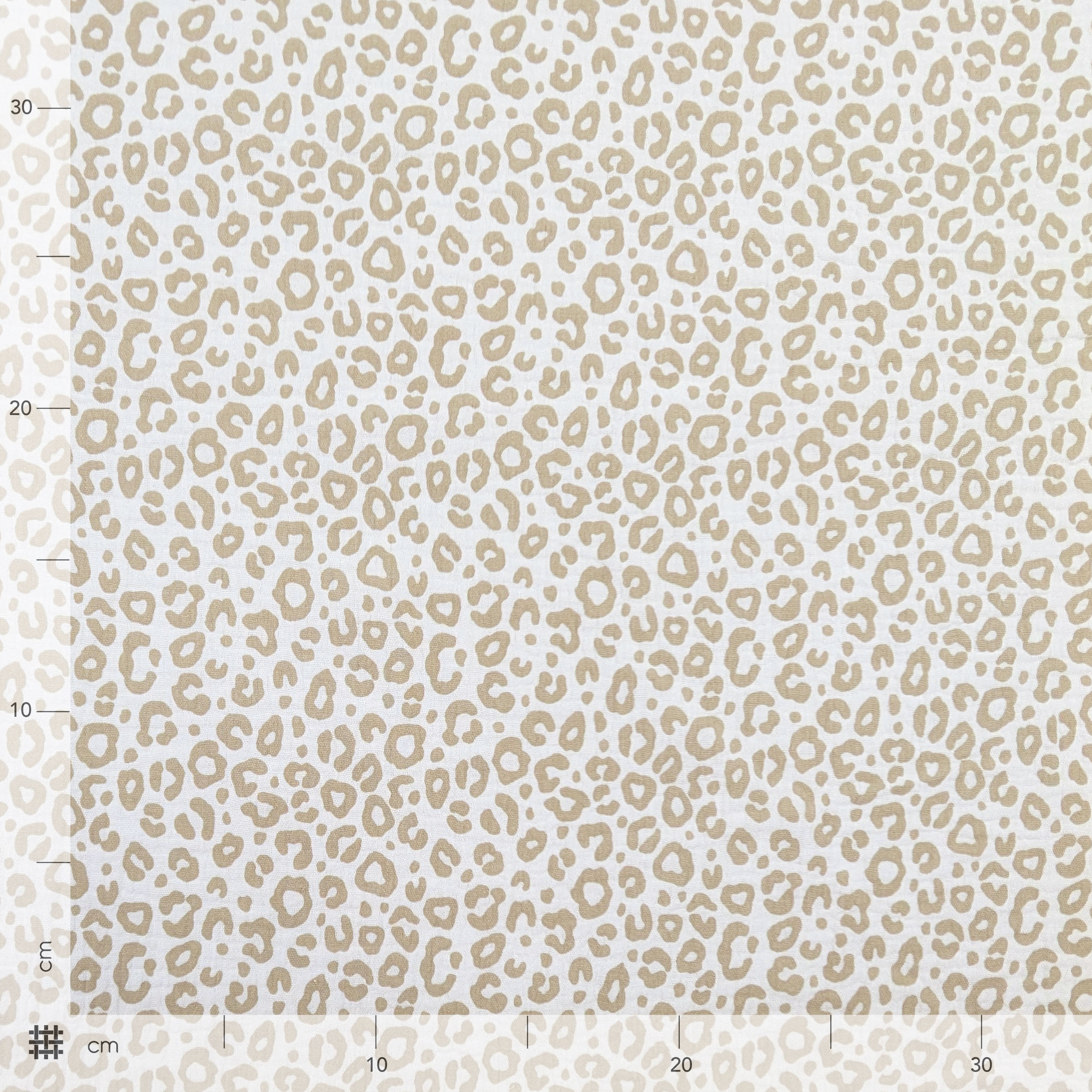 Beige Spotted Cotton Muslin Image