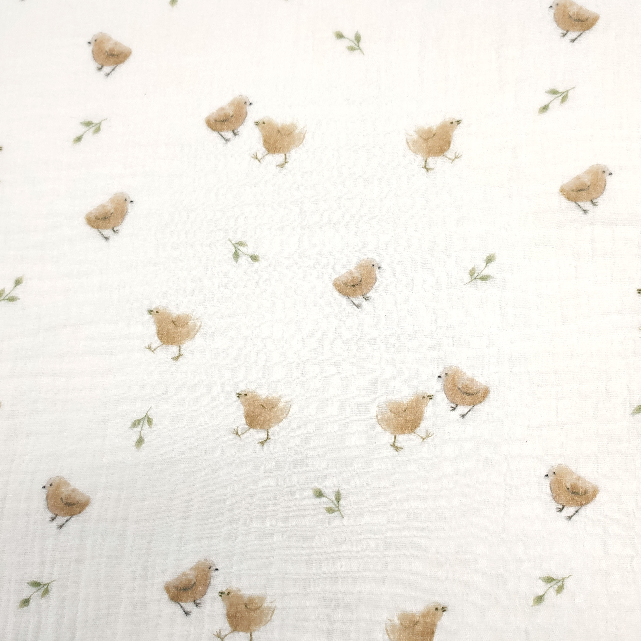 Cotton Muslin Birds Image