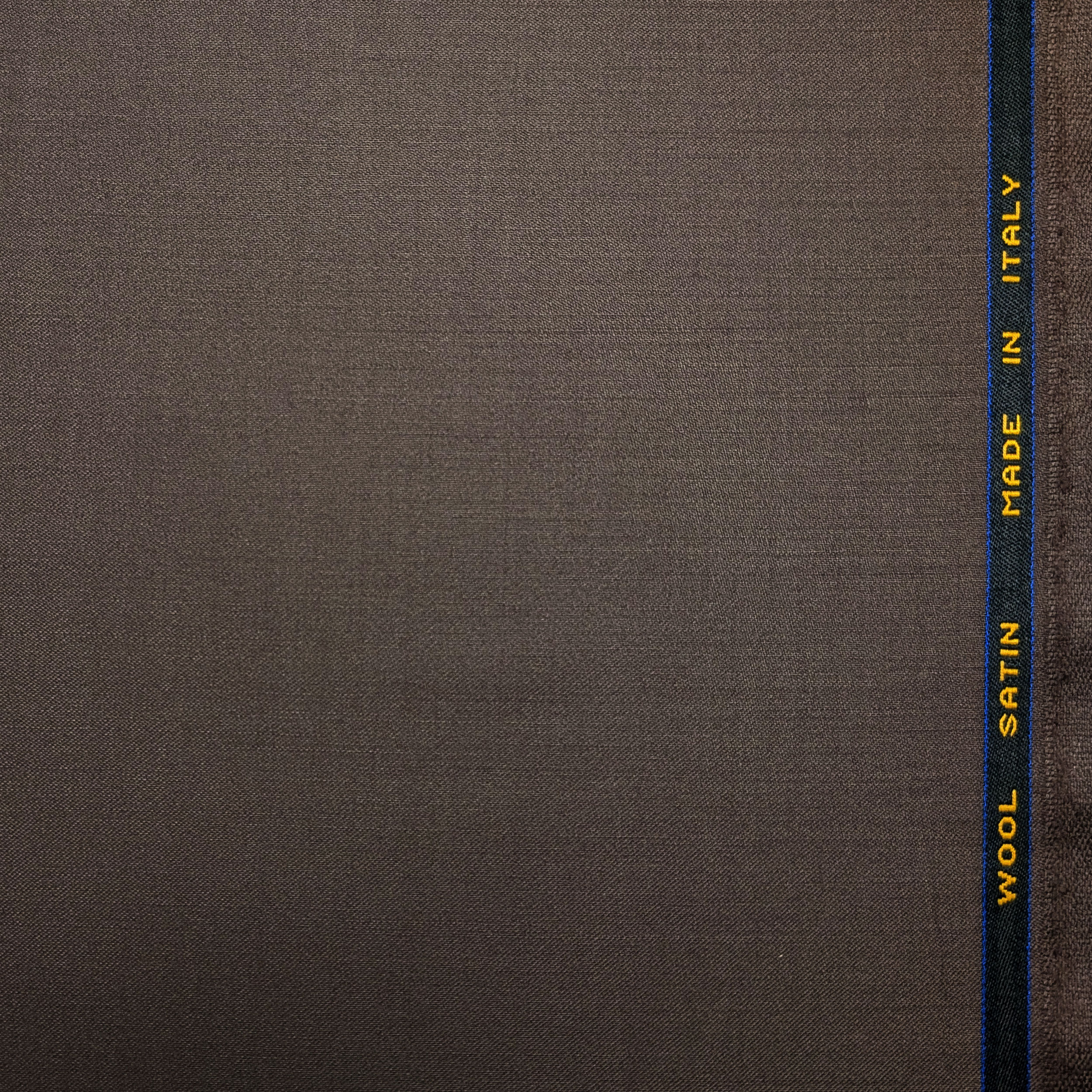 Dark Brown Stretch Wool Satin Image