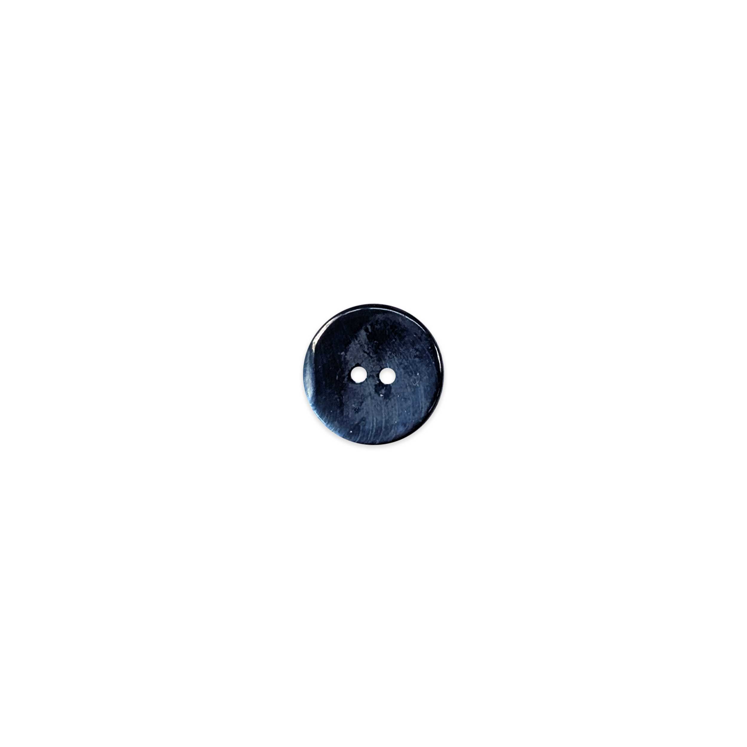 Mother-of-pearl button 2 holes Deep Blue Lin 27 Image