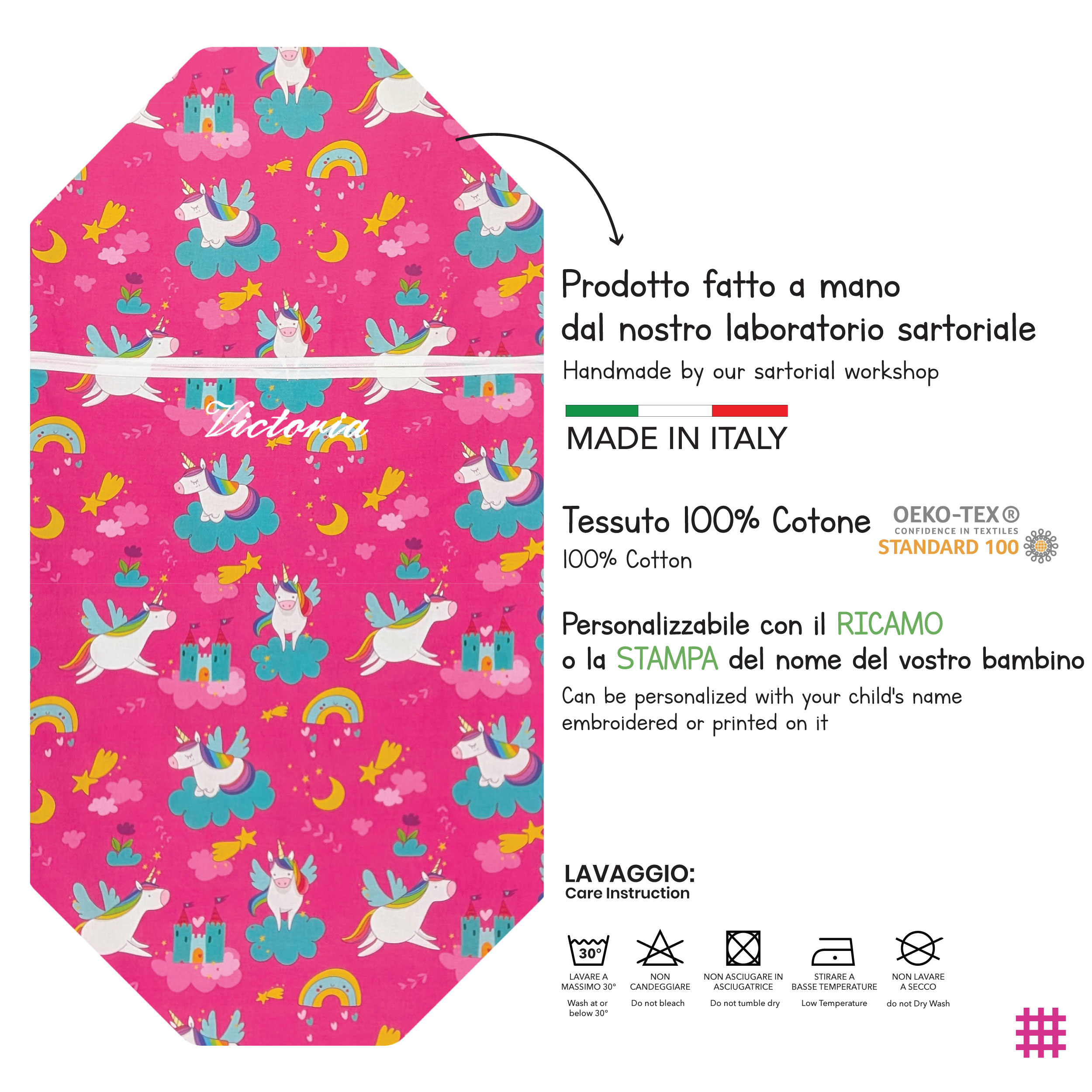Contoured Summer Sleeping Bag for Unicorn and Castle Camp Beds Image