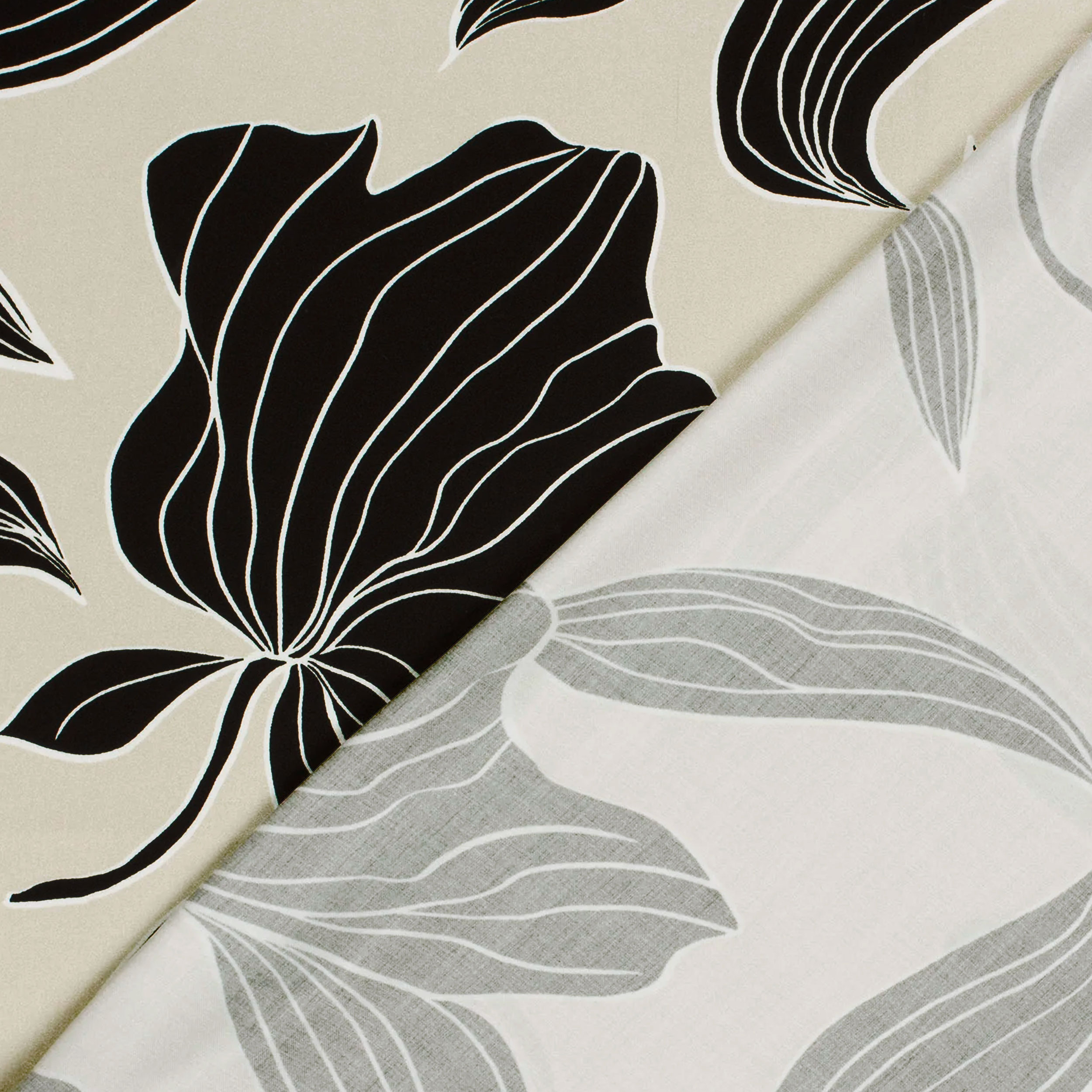 Viscosa Floral Fantasía Fondo Beige