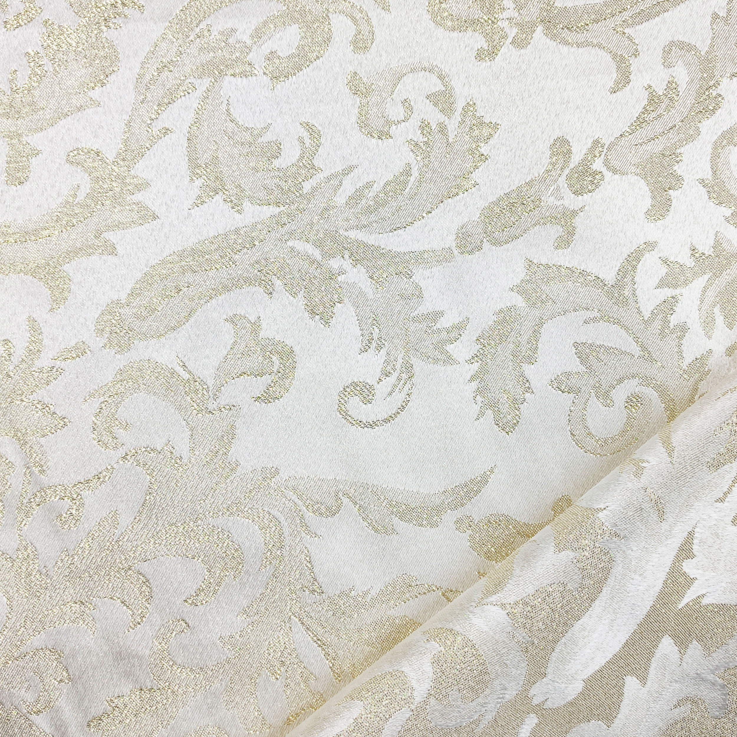 Gold Damask Fabric Image