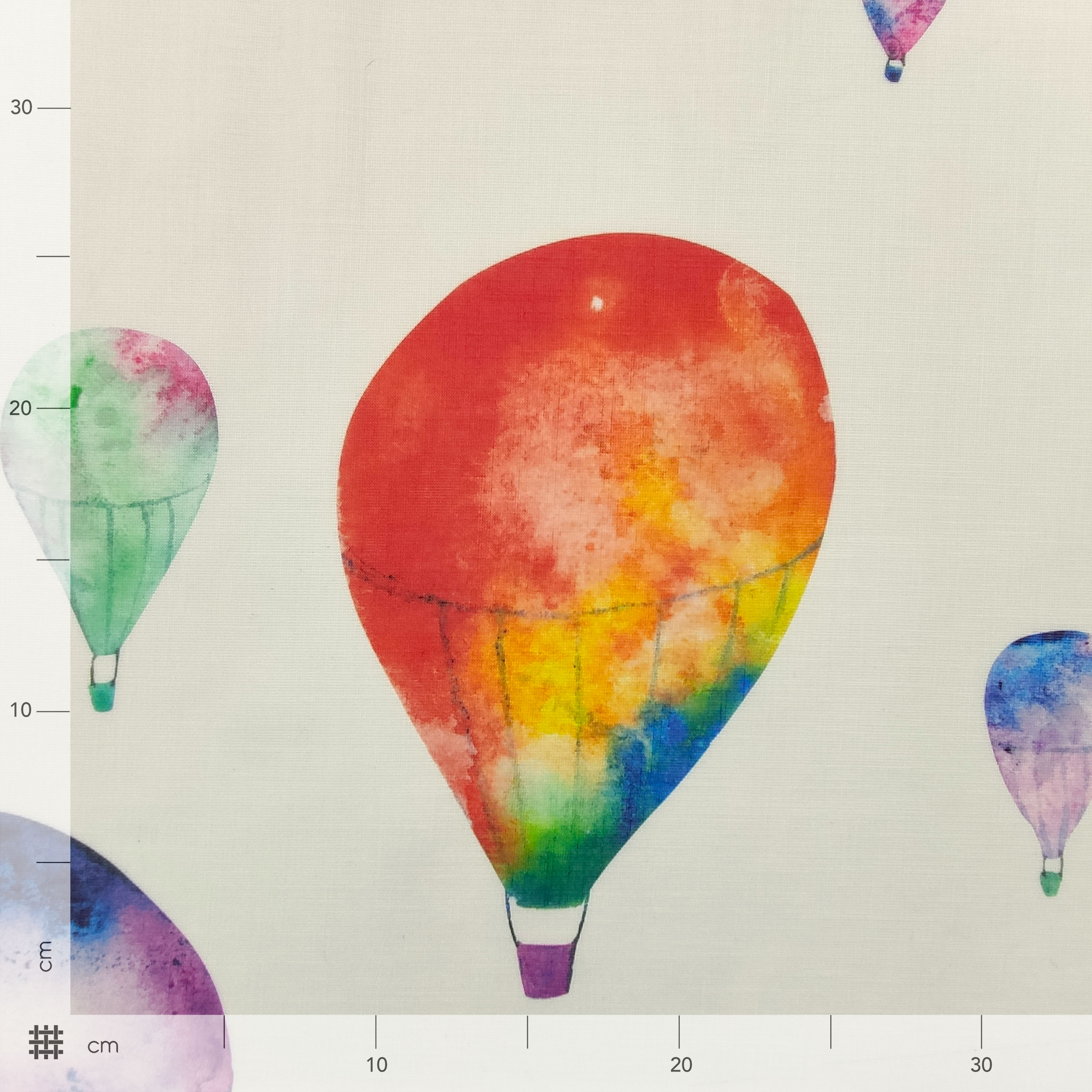 Curtain Fabric Balloon Pattern