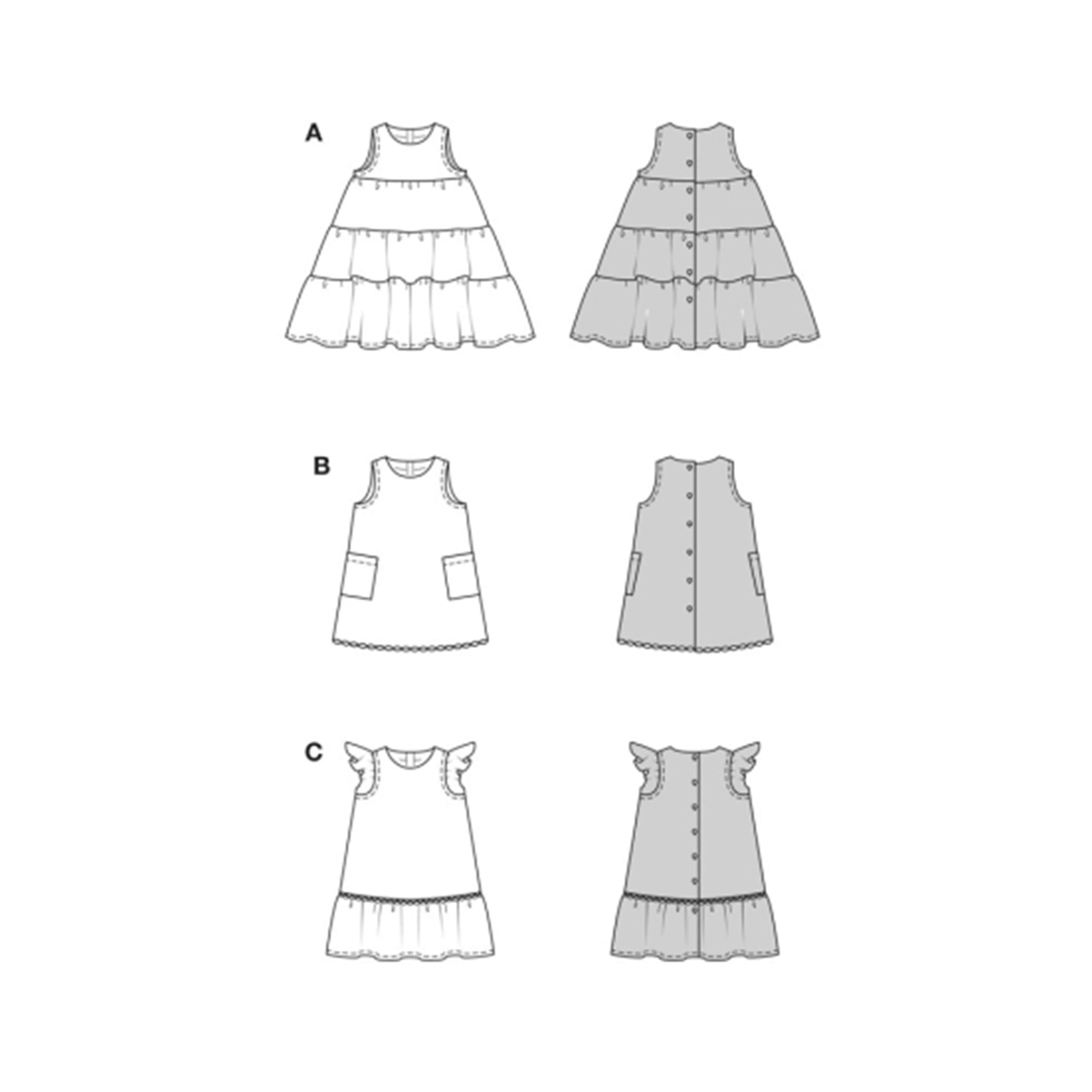Pattern Burda Kids Easy Summer Dress Image