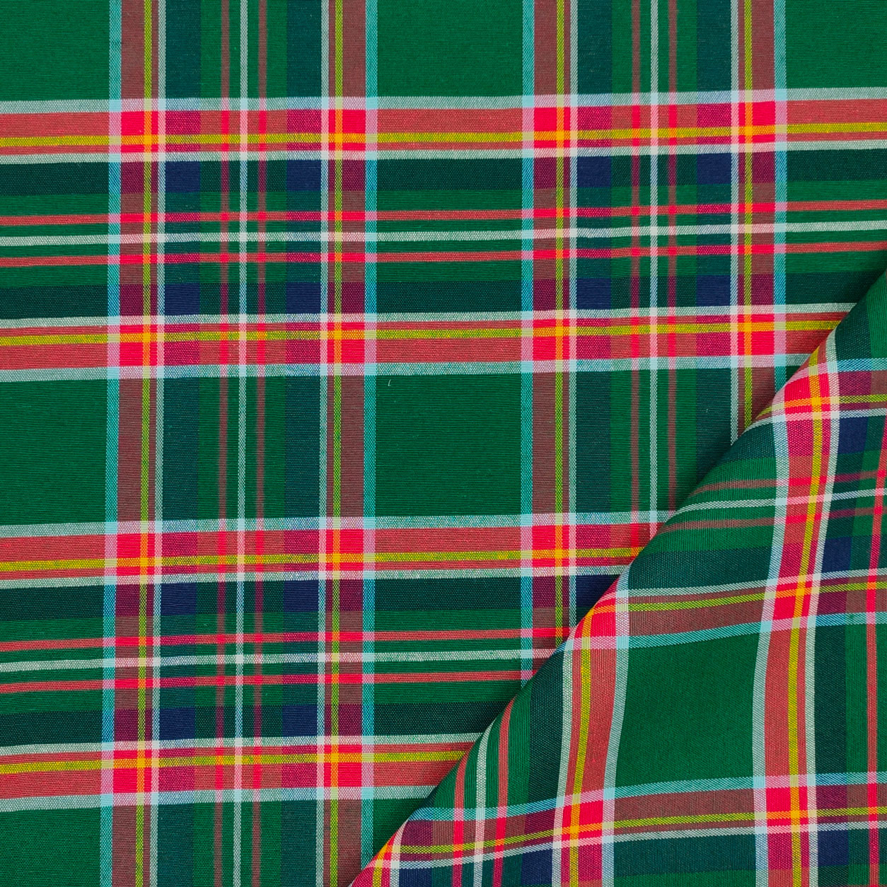 Tela recortada Tartán Escocés Verde Rojo 50x280 cm Image