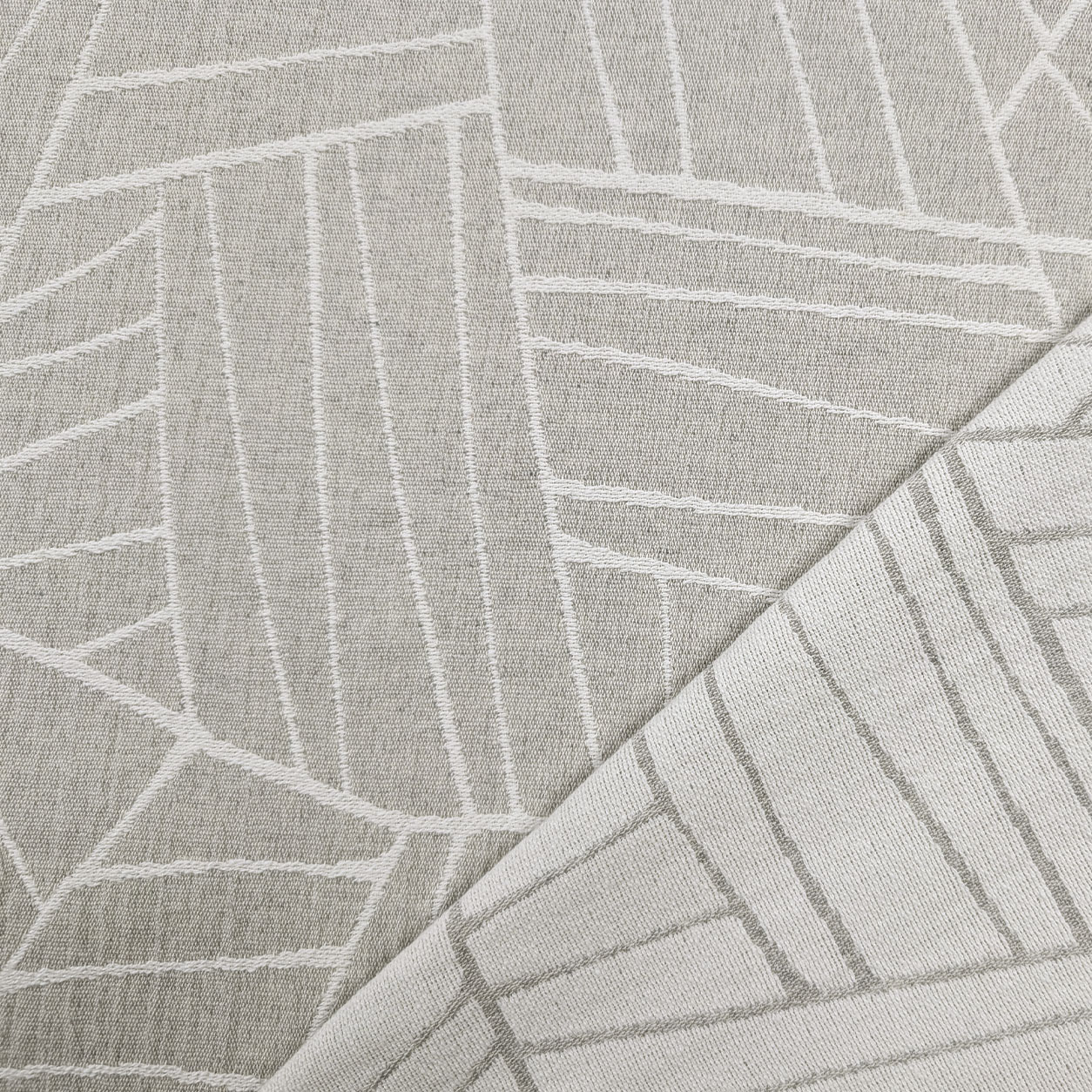 Jacquard Abstrait Géométrie Gris H 280 cm Image