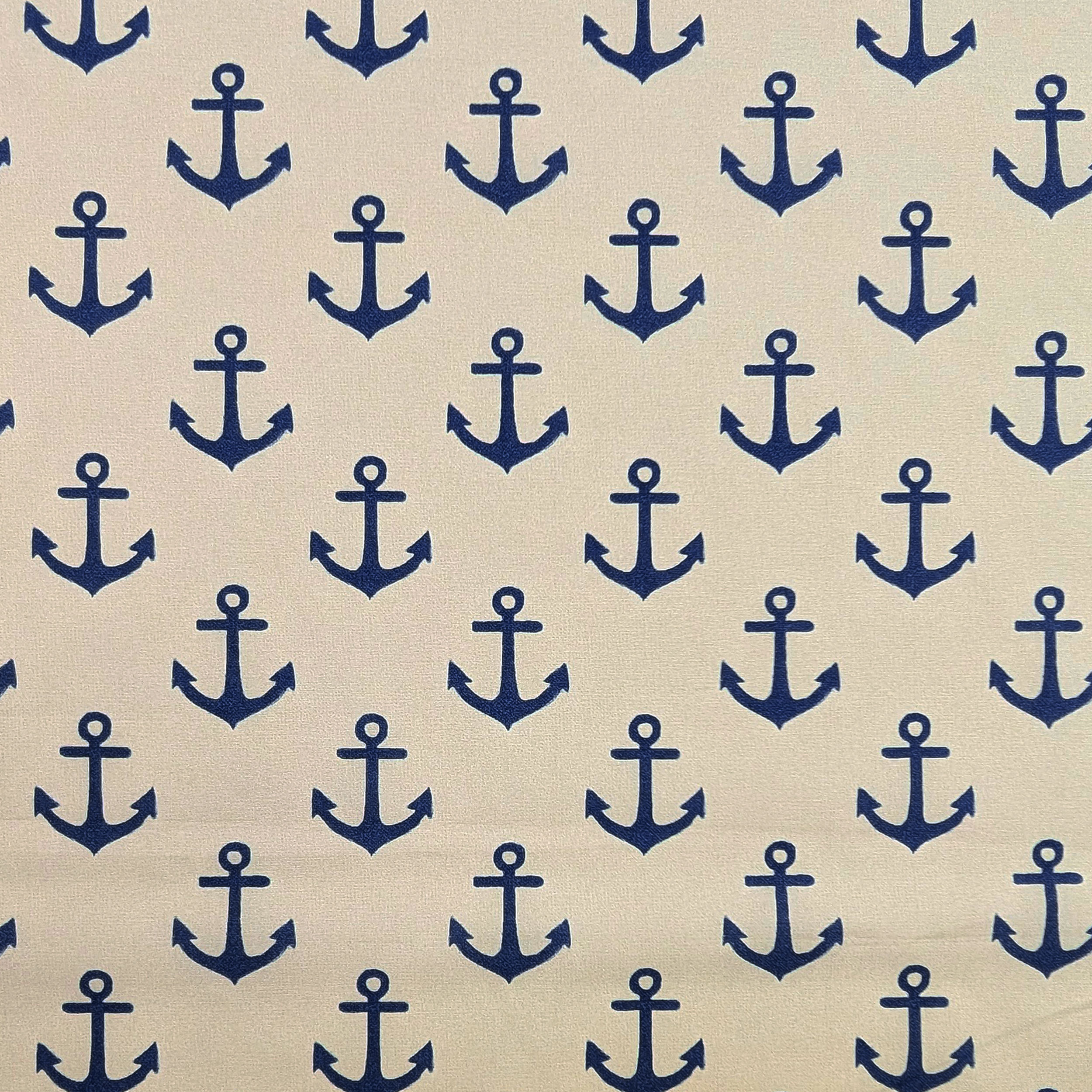 Poplin Cotton Anchors Blue Image