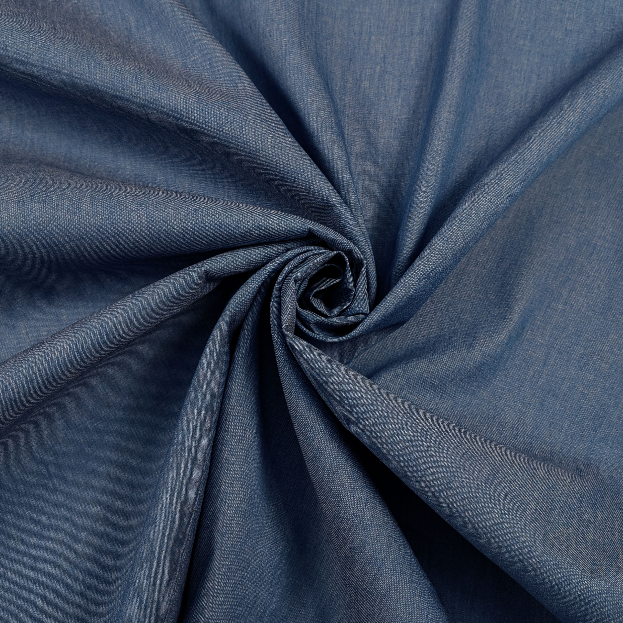 Medium Blue Chambray Cotton Jeans Image