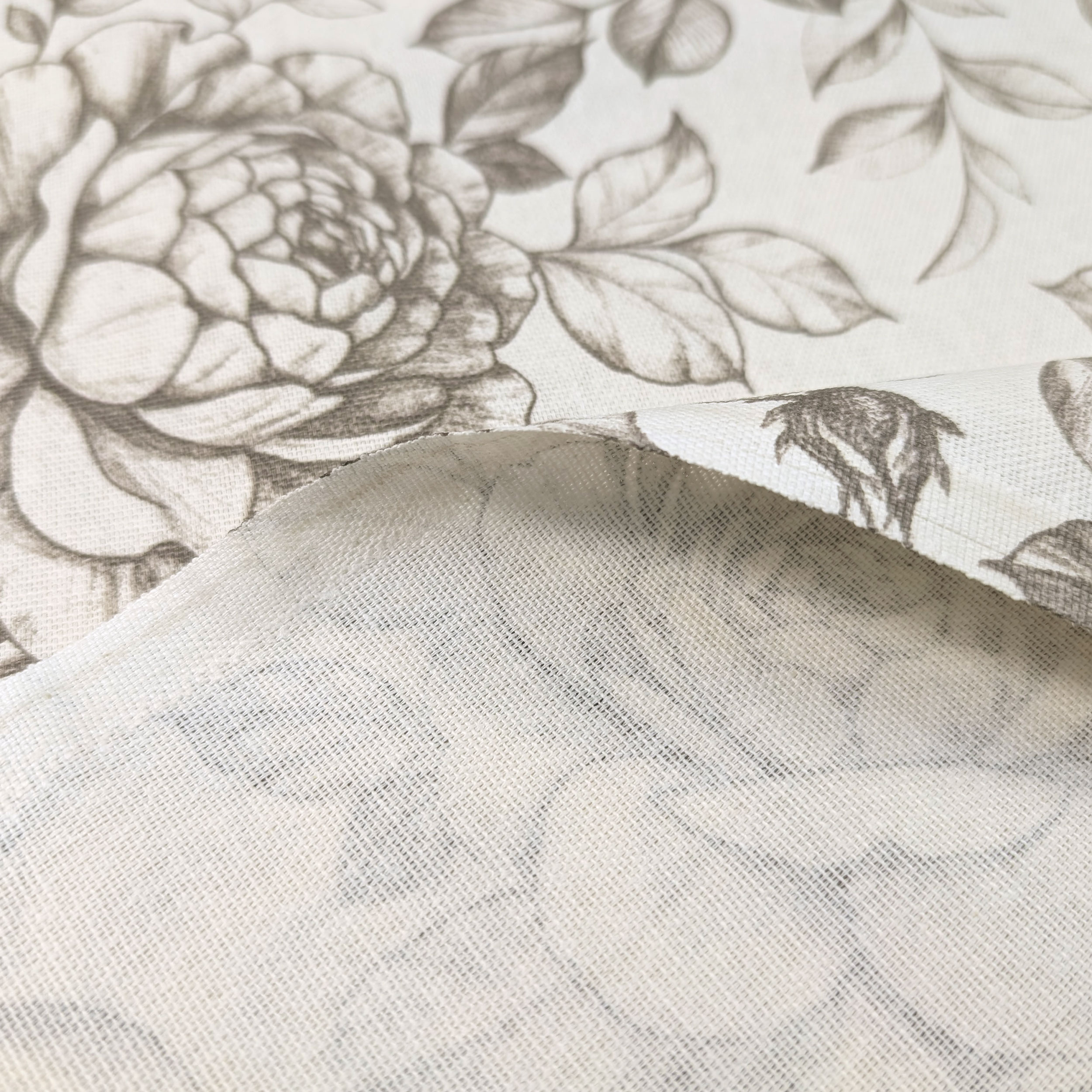Panama Pure Cotton Floral Turtledove Image