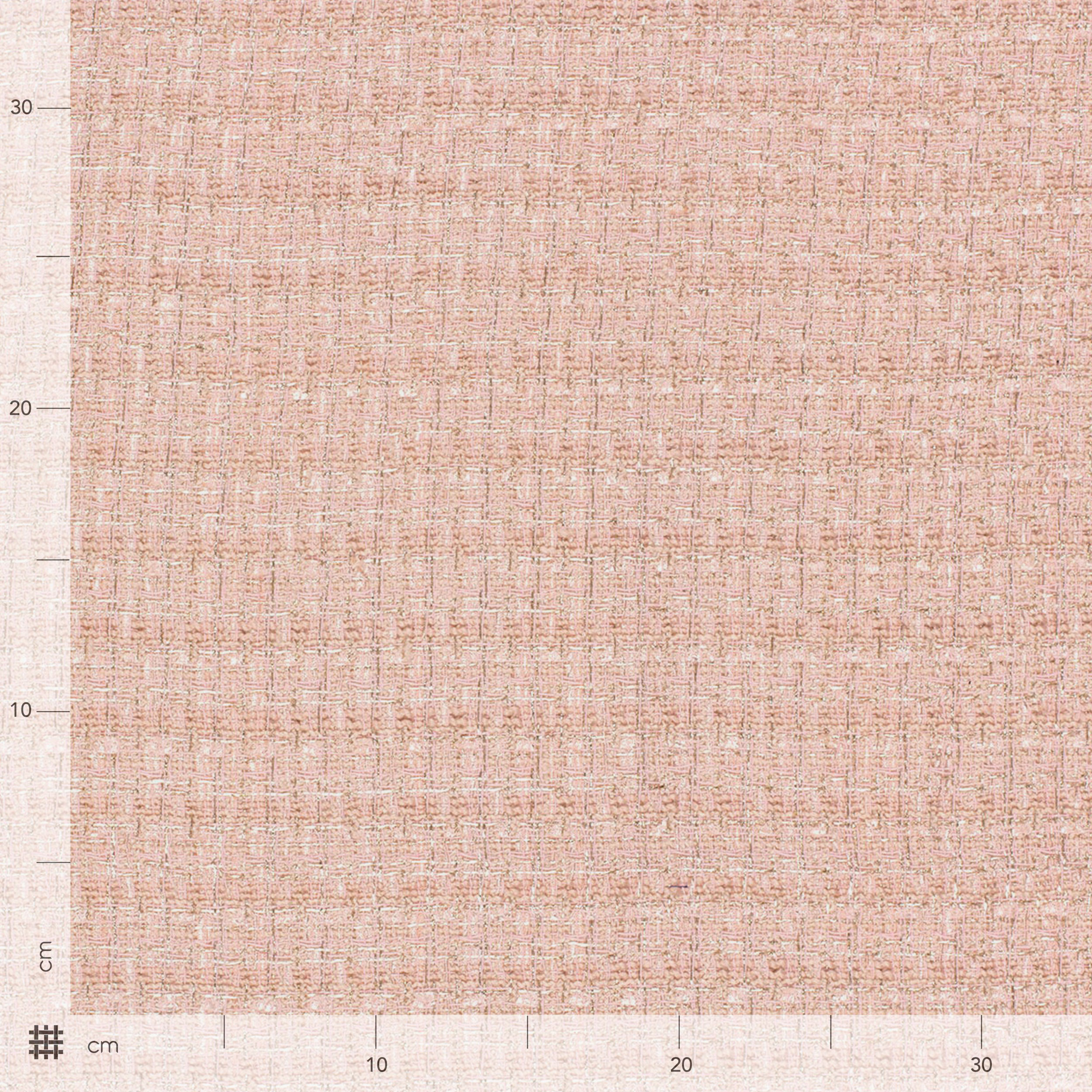 Tweed Lurex rose poudré