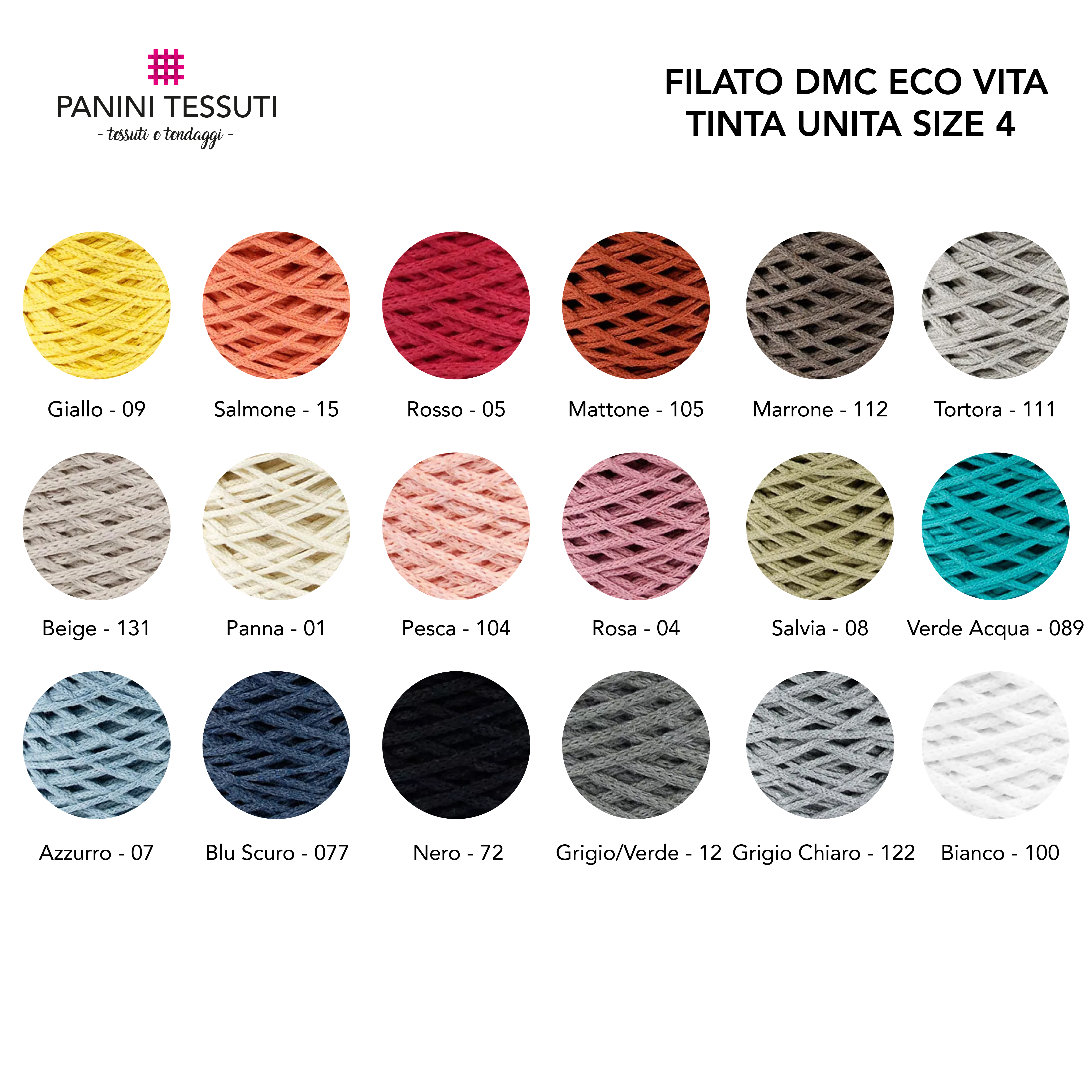 Fil DMC Eco Vita Taille 4 uni