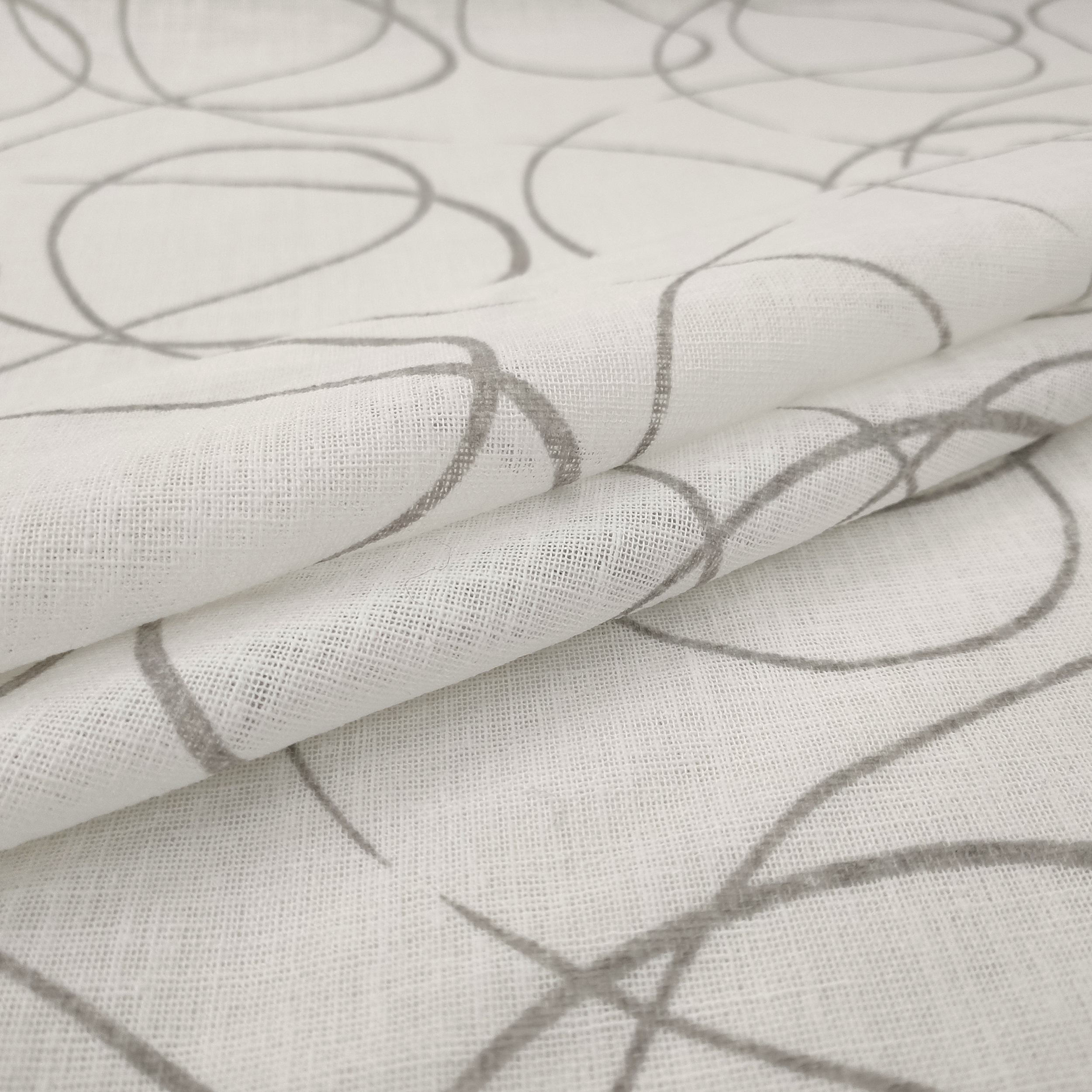 Tissu de rideau Liberty Grey Circles