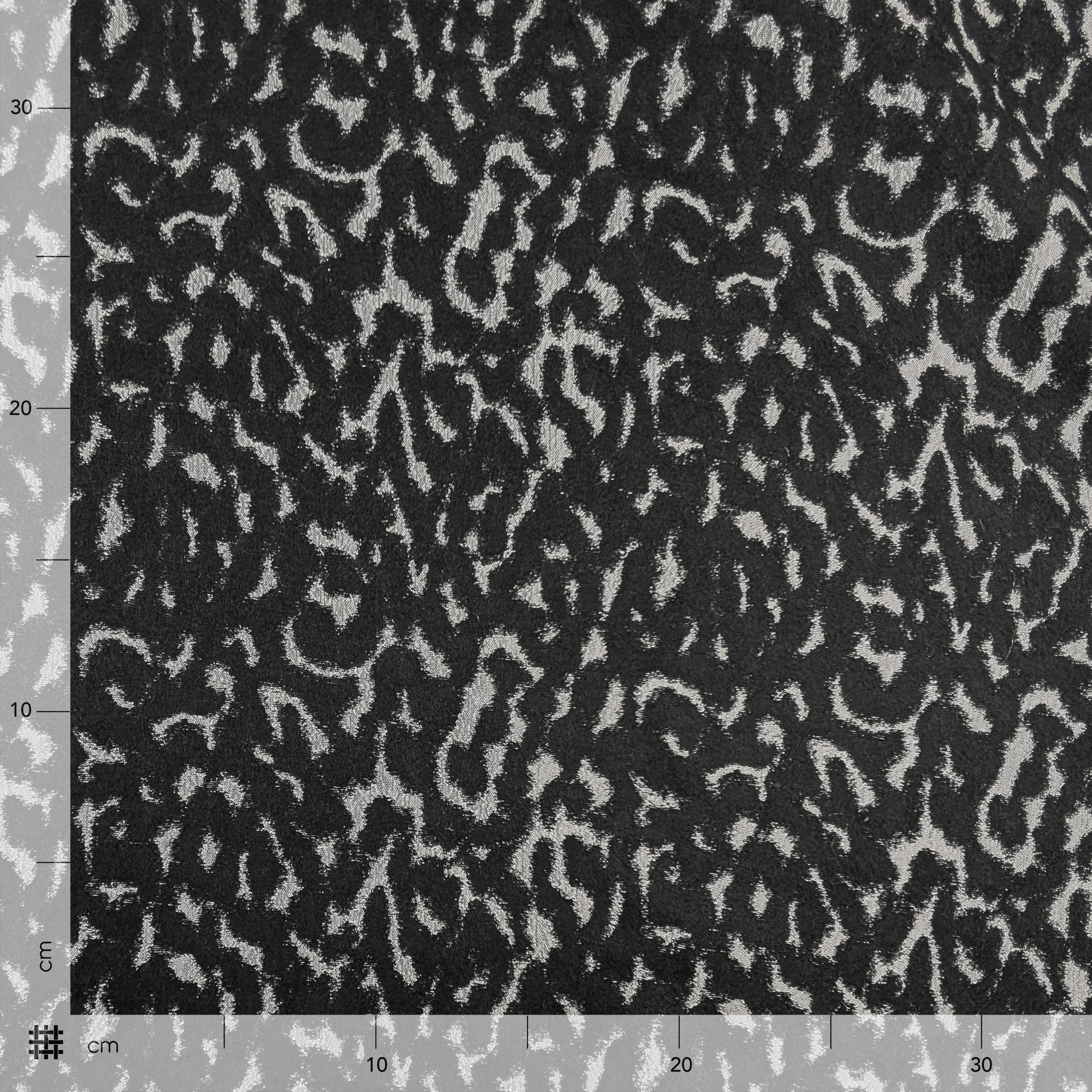 Brocade Abstract Fantasy Grey and Black Image