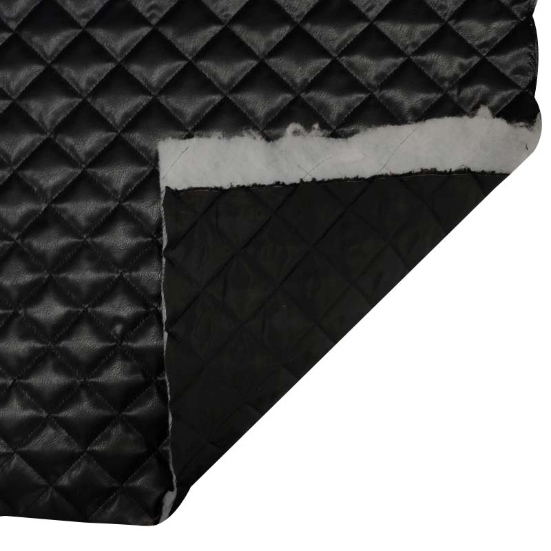 Tissu en faux cuir matelassé brillant Image