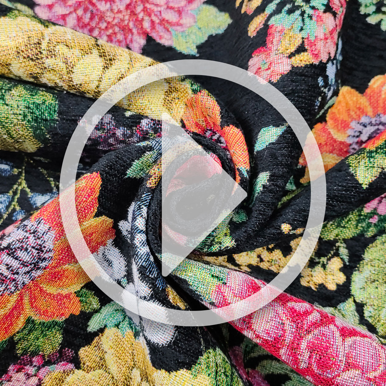 Gobelin Jacquard Quilted Black Background Image