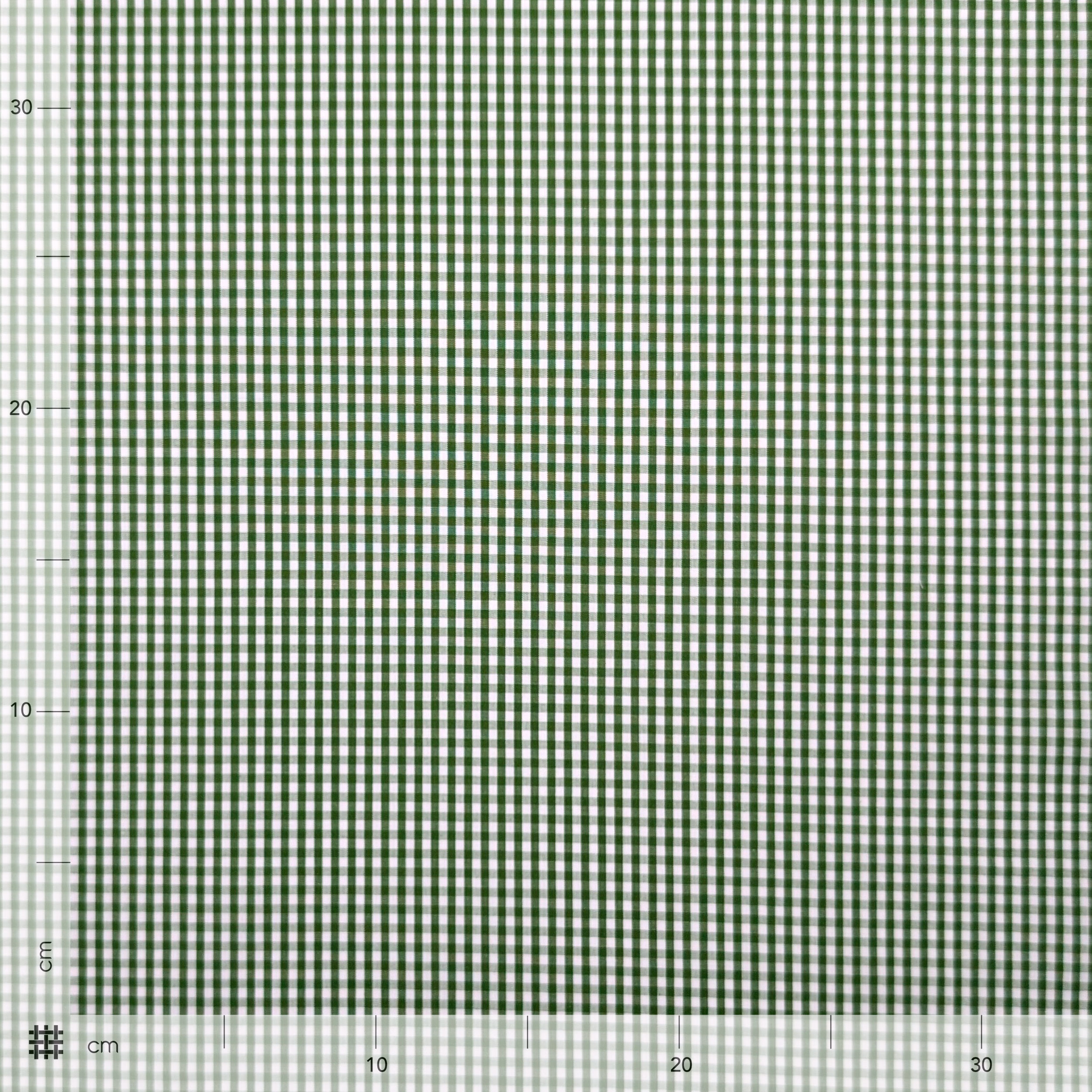 Quadrettini Cotton for Shirts Green Image