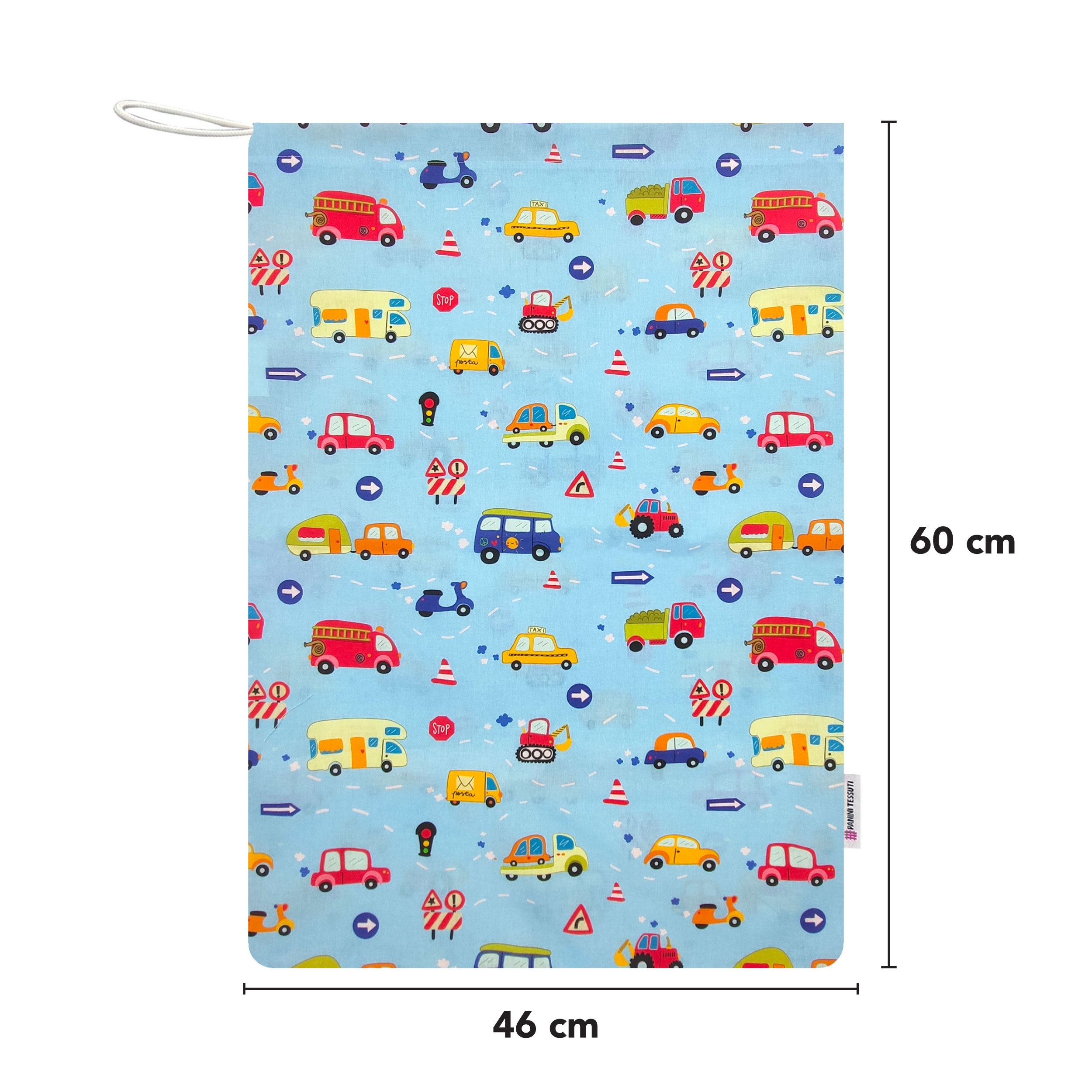 Sac à langer pour voiture Fond bleu clair - Panini Fabrics