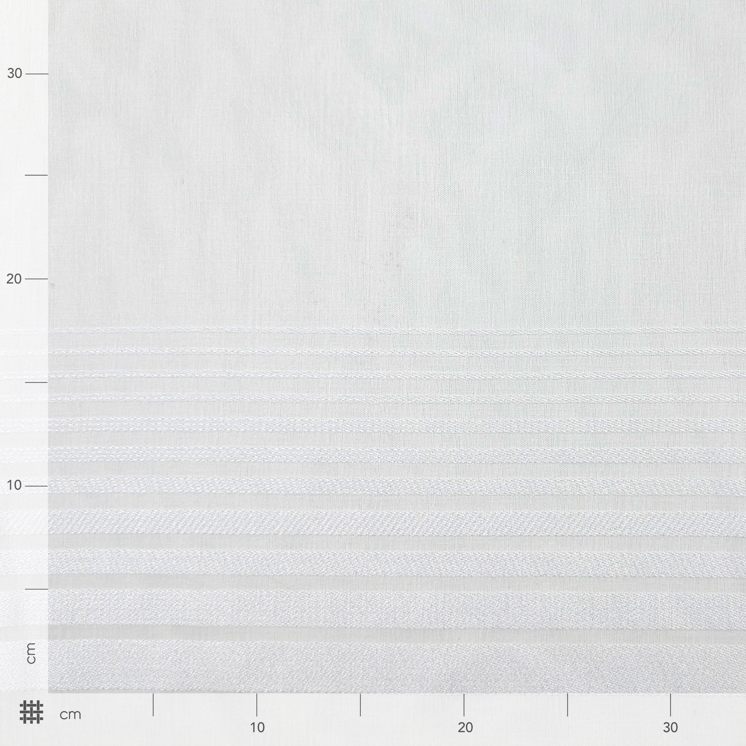Striped Curtain Fabric Degrade White Image