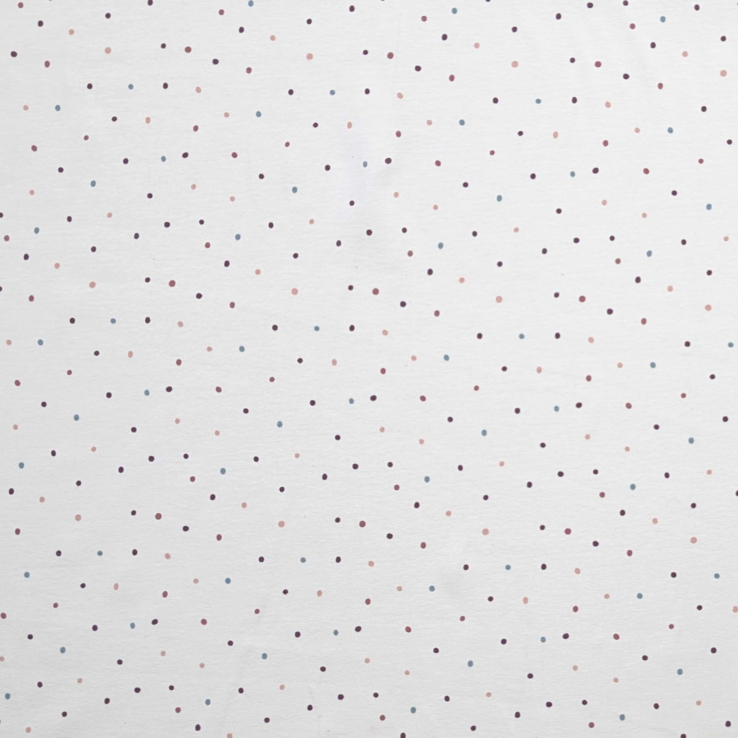 White Cotton Mini Polka Dot Jersey Image