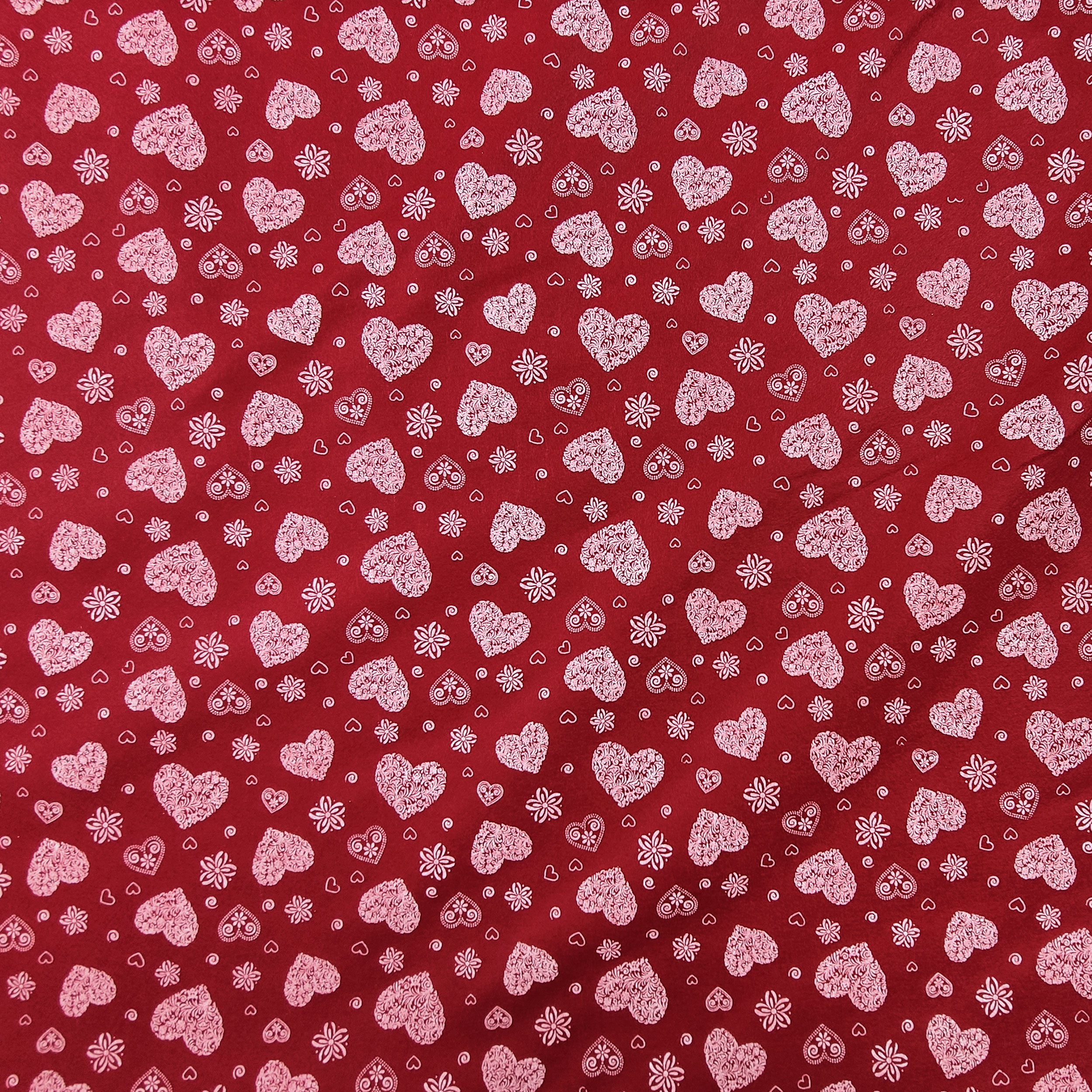 Pannolenci Background Bordeaux White Hearts